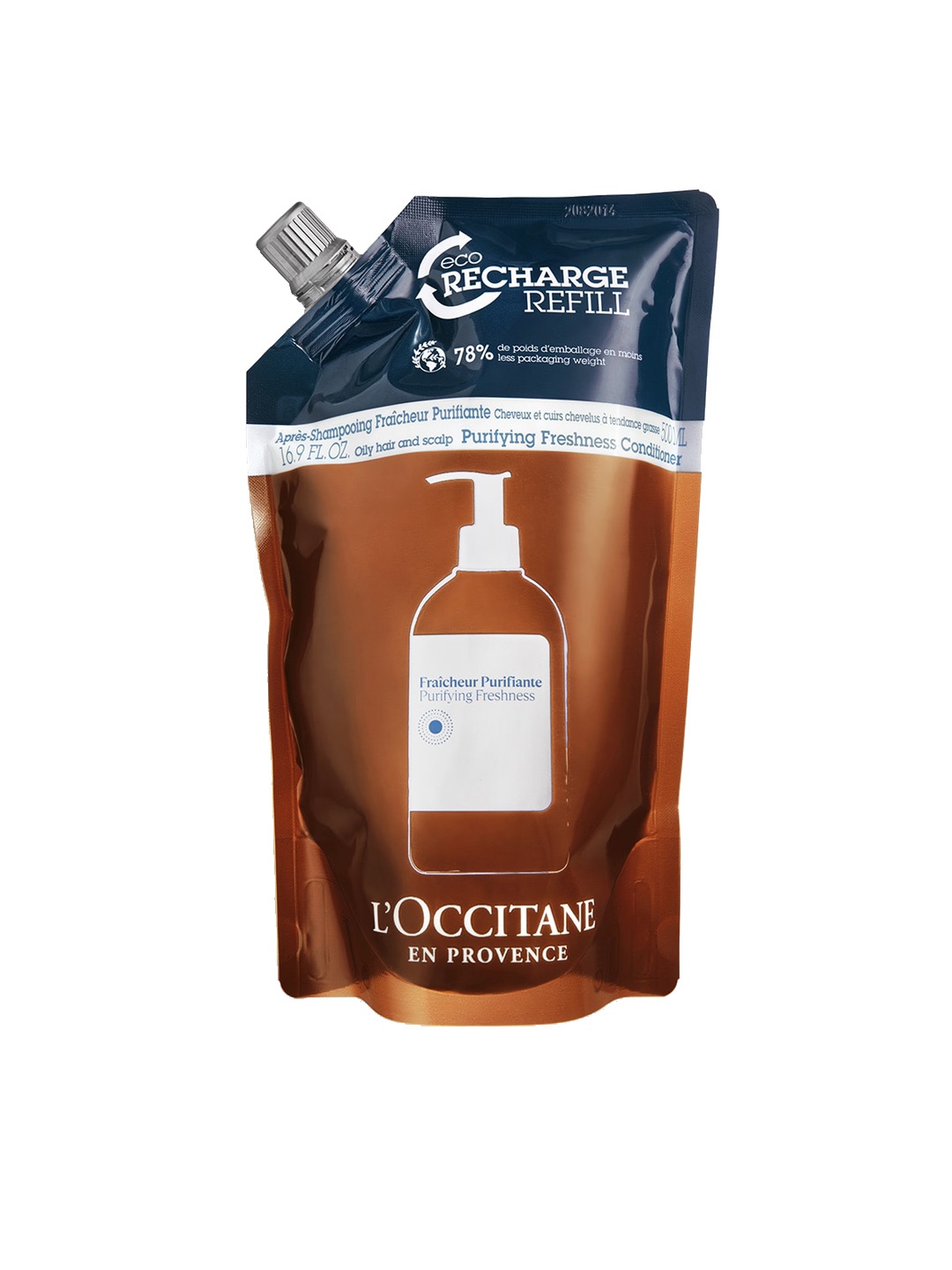 

LOccitane en Provence Purifying Freshness Conditioner Eco-Refill - 500ml, Brown