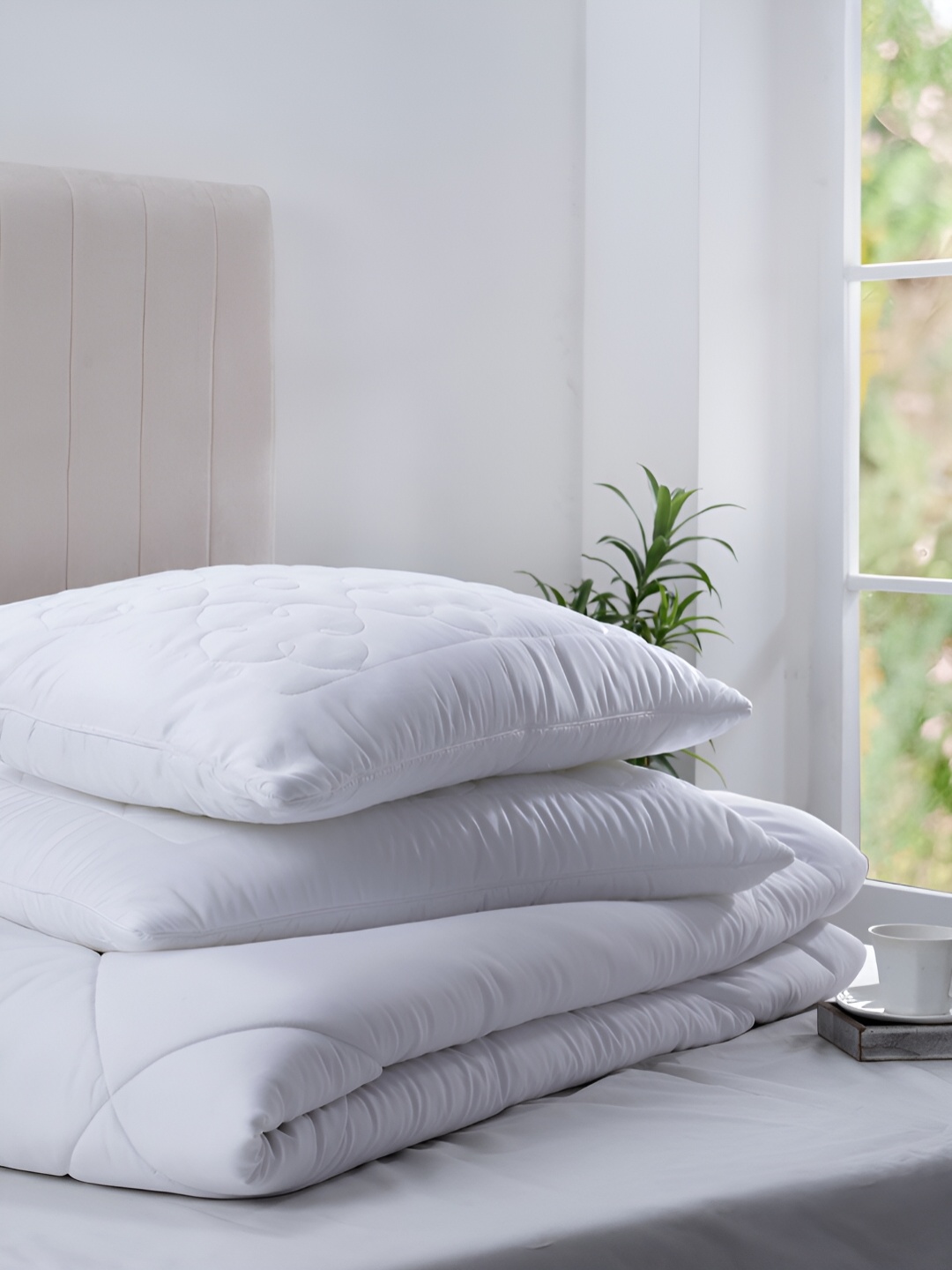 

MASPAR White Cotton Ultra Soft Sleep Pillow