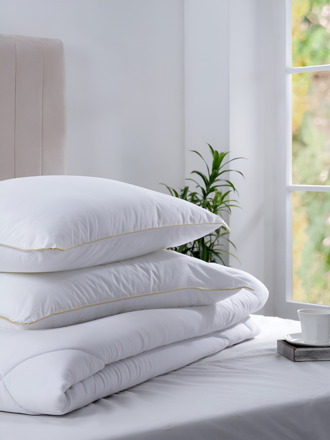 

MASPAR White Cotton Ultra Soft Sleep Pillow