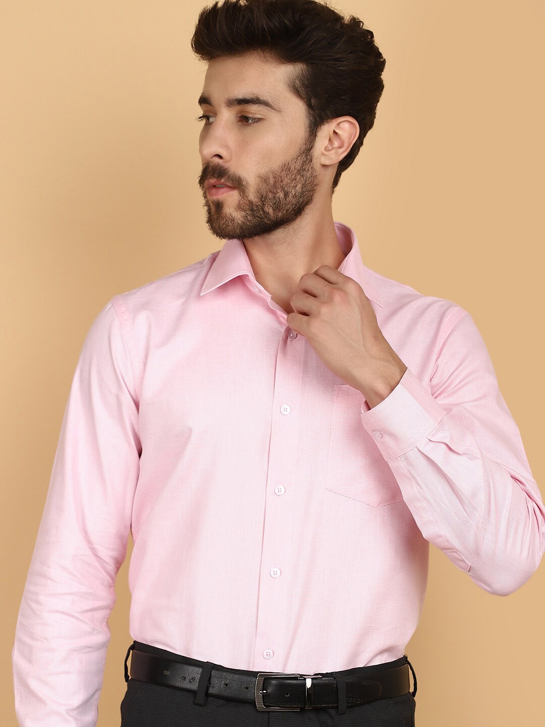 

V-Mart Spread Collar Formal Shirt, Pink