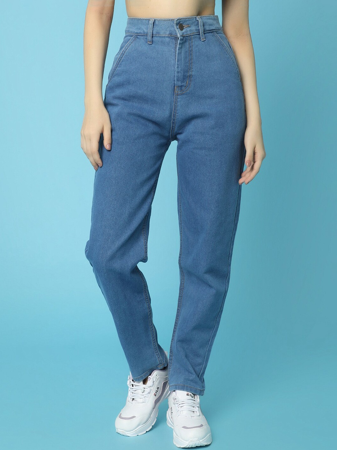

V-Mart Women High-Rise Jeans, Blue