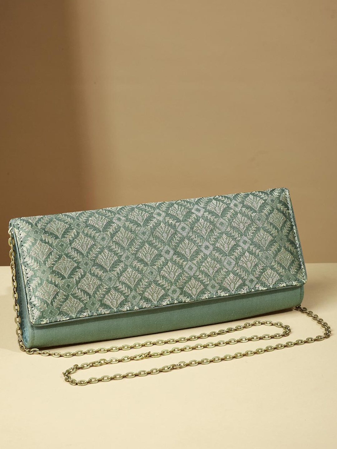 

Fabindia Textured Purse Clutch, Blue