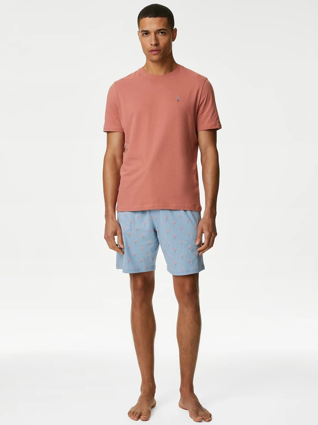 

Marks & Spencer Pure Cotton Night suit, Pink