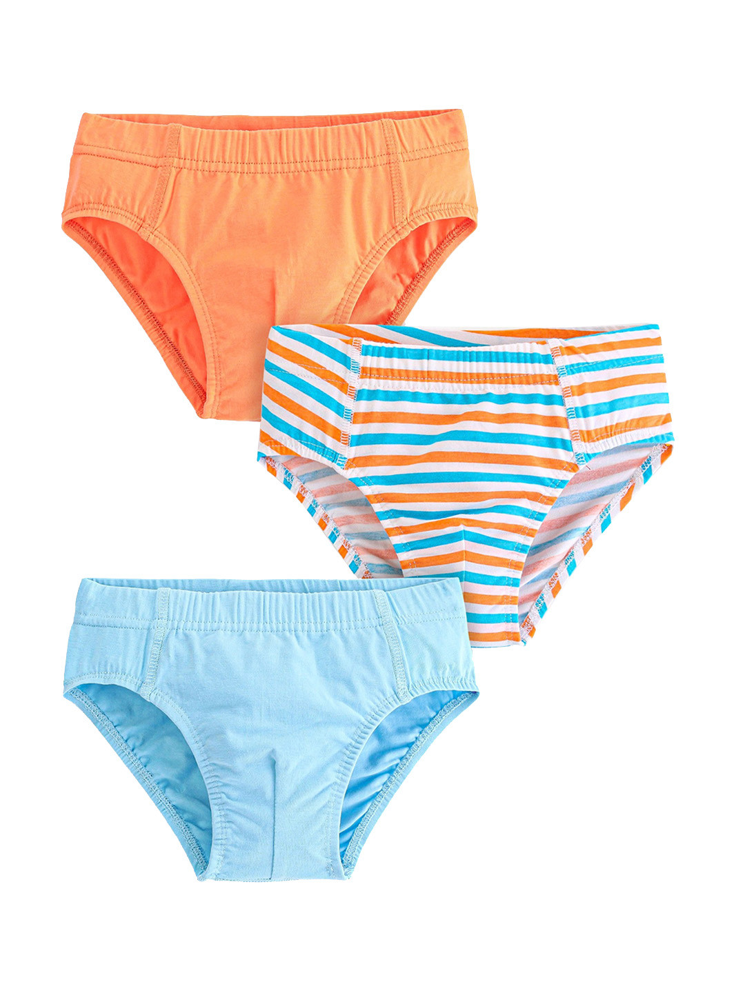 

Honeyhap Boys Pack Of 3 Mid-Rise Briefs 14065631, Blue
