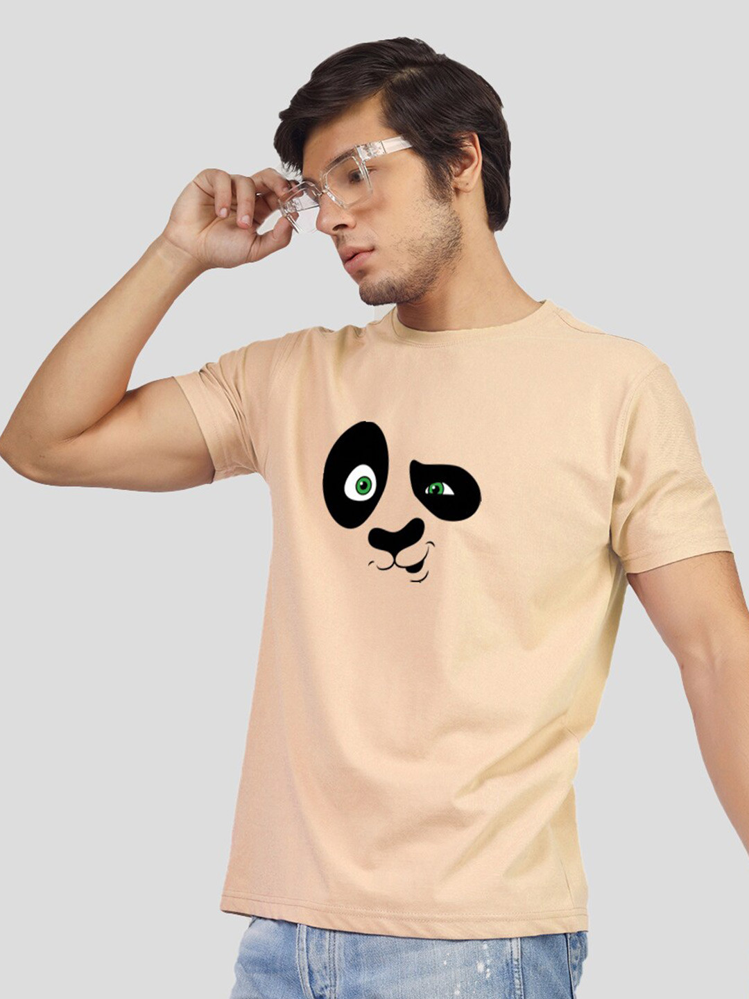 

Greylongg Graphic Printed T-shirt, Beige