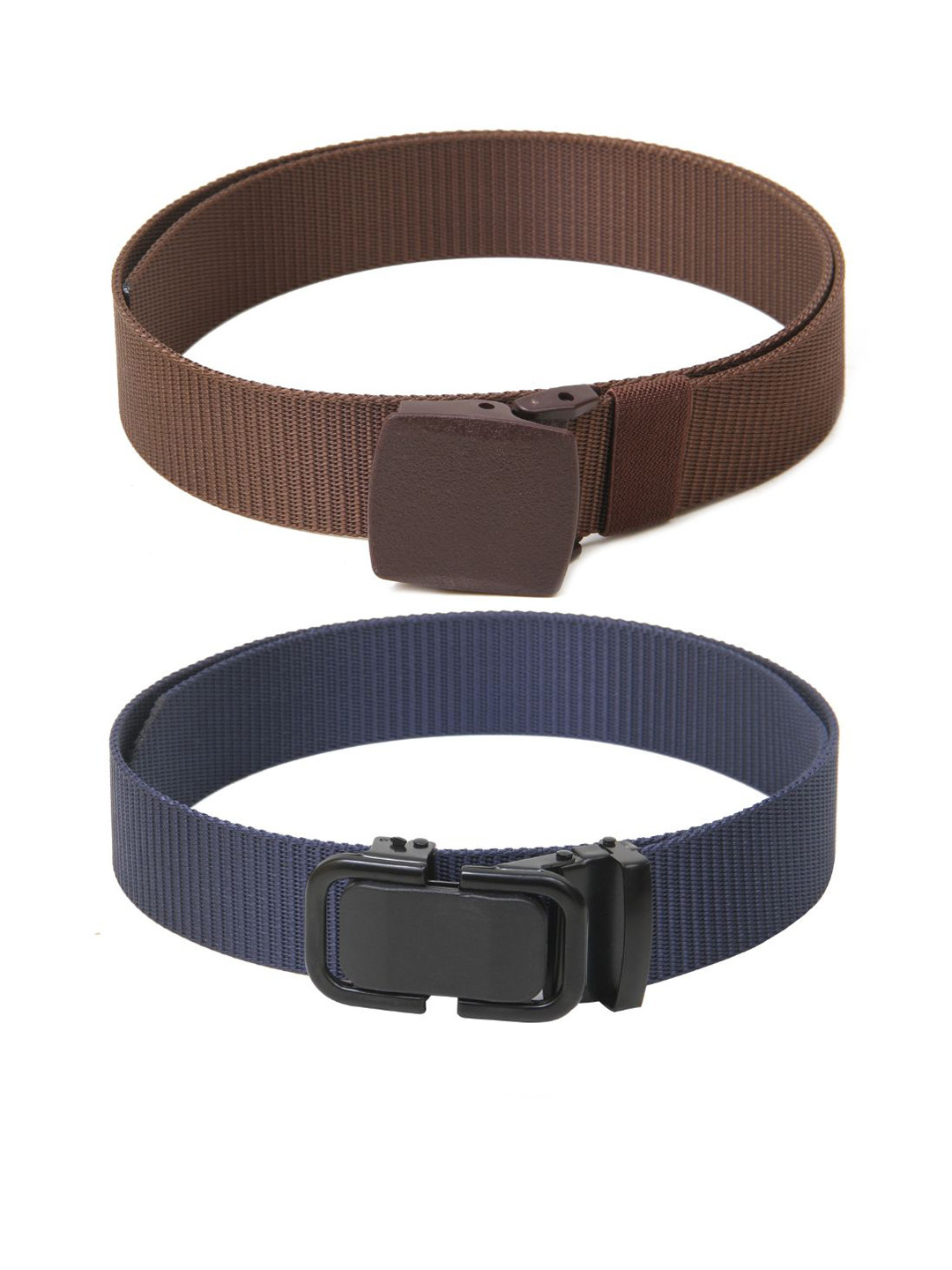 

Calvadoss Girls Set of 2 Textured Belts, Brown