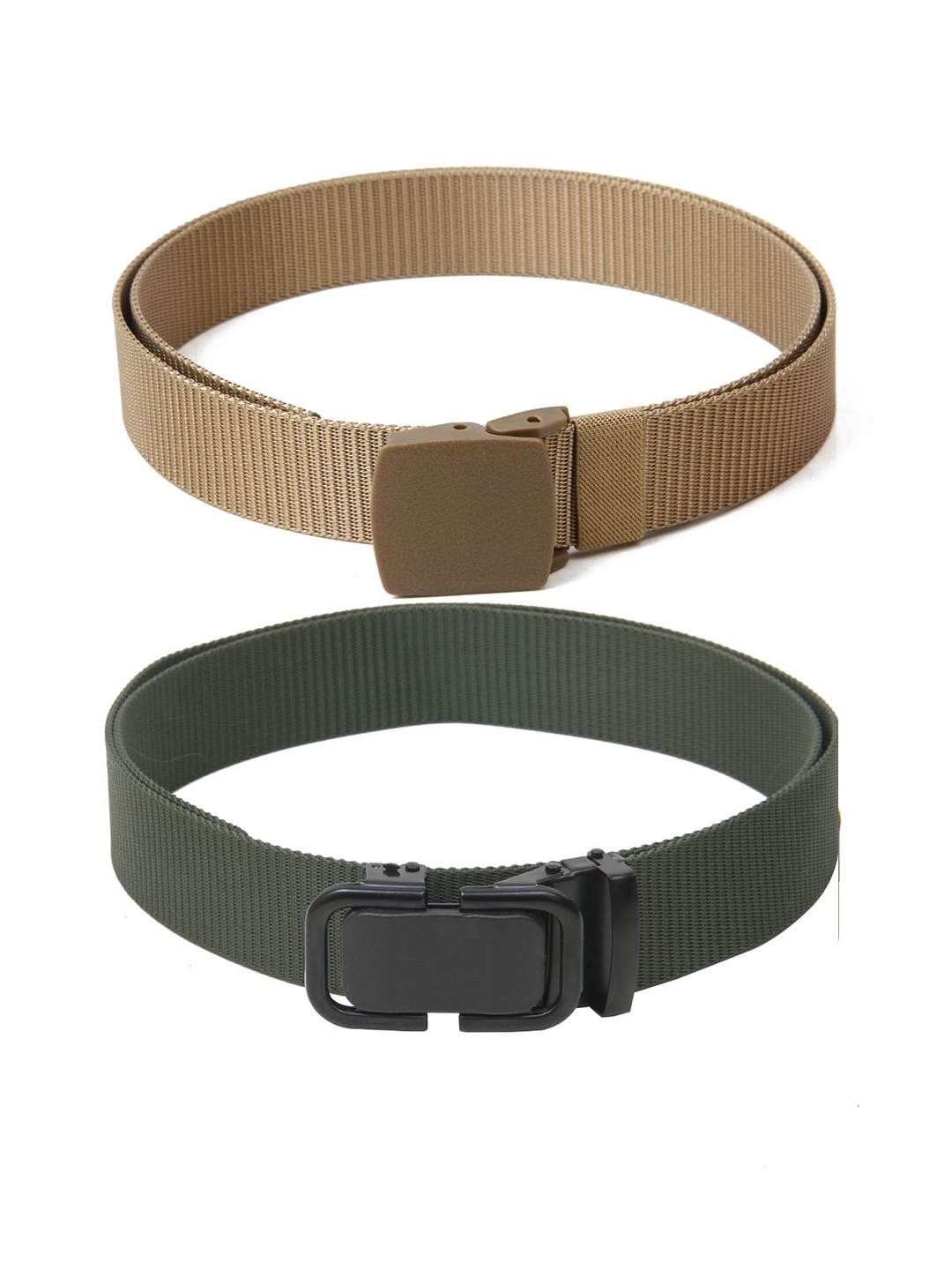 

Calvadoss Girls Set of 2 Textured Belts, Beige