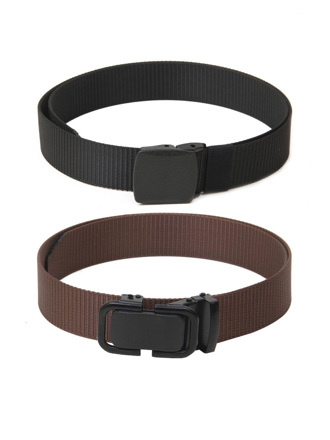 

Calvadoss Girls Set of 2 Textured Belt, Black