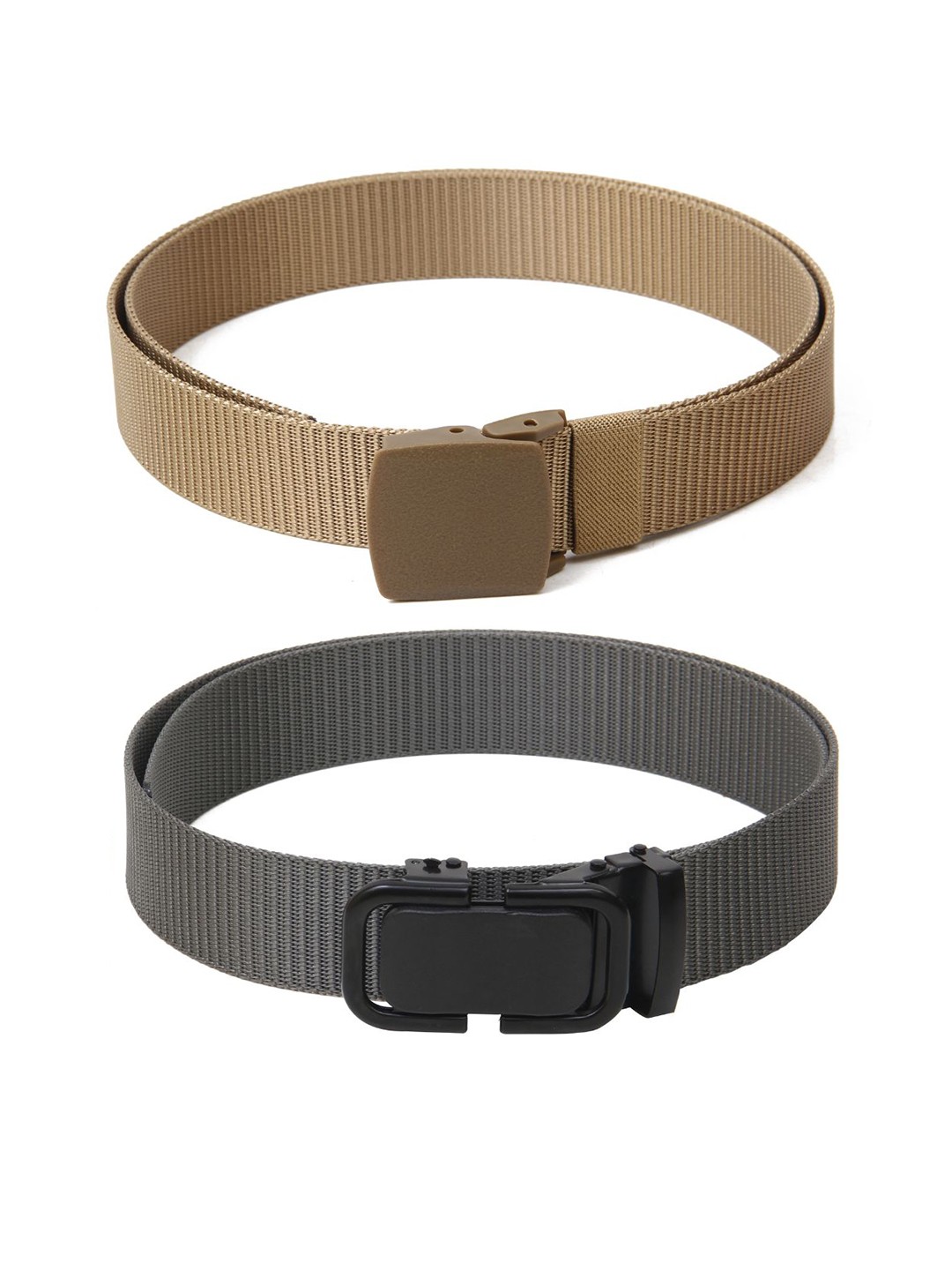 

Calvadoss Girls Set of 2 Textured Belt, Beige