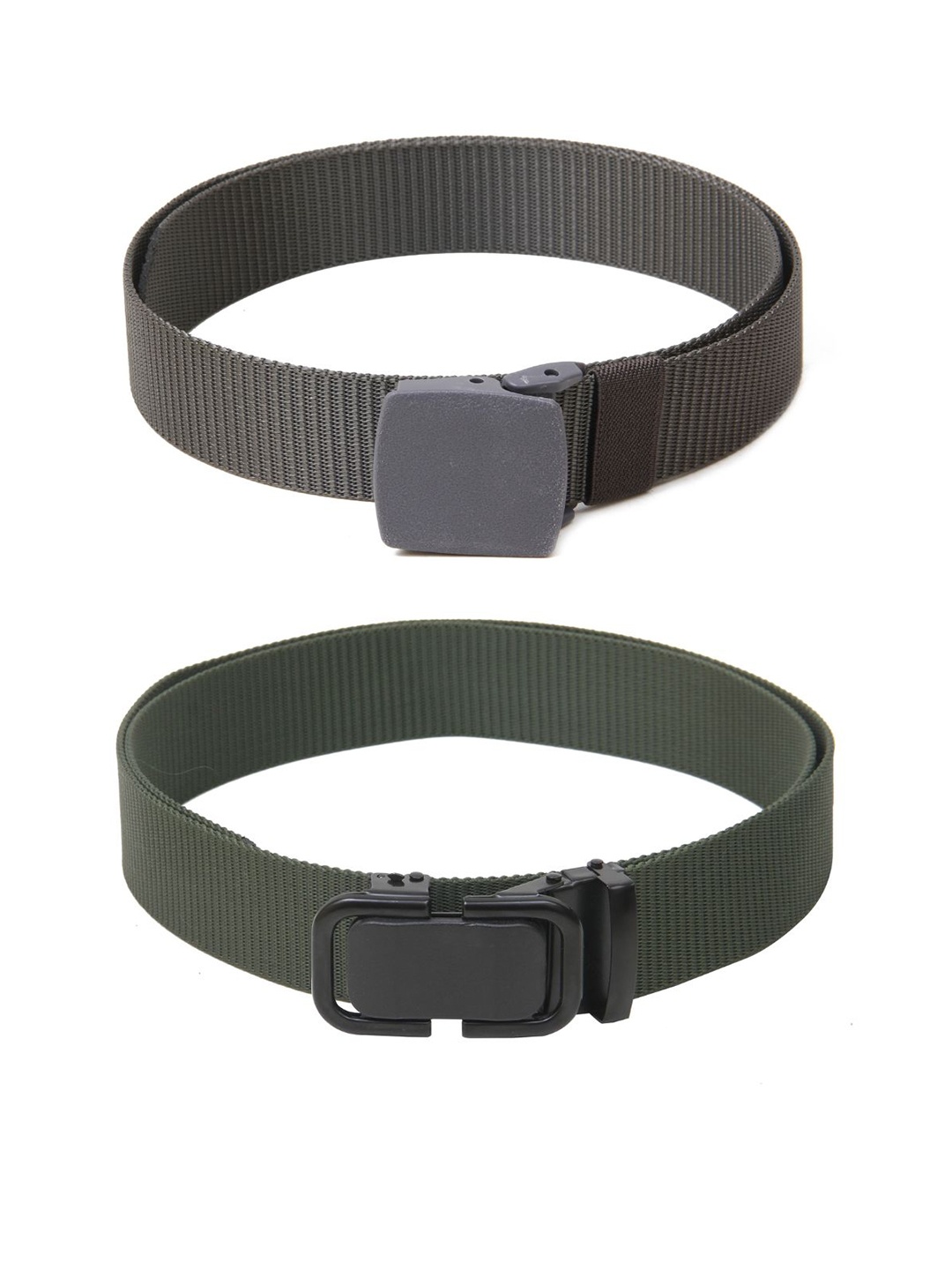 

Calvadoss Girls Set of 2 Textured Belts, Grey