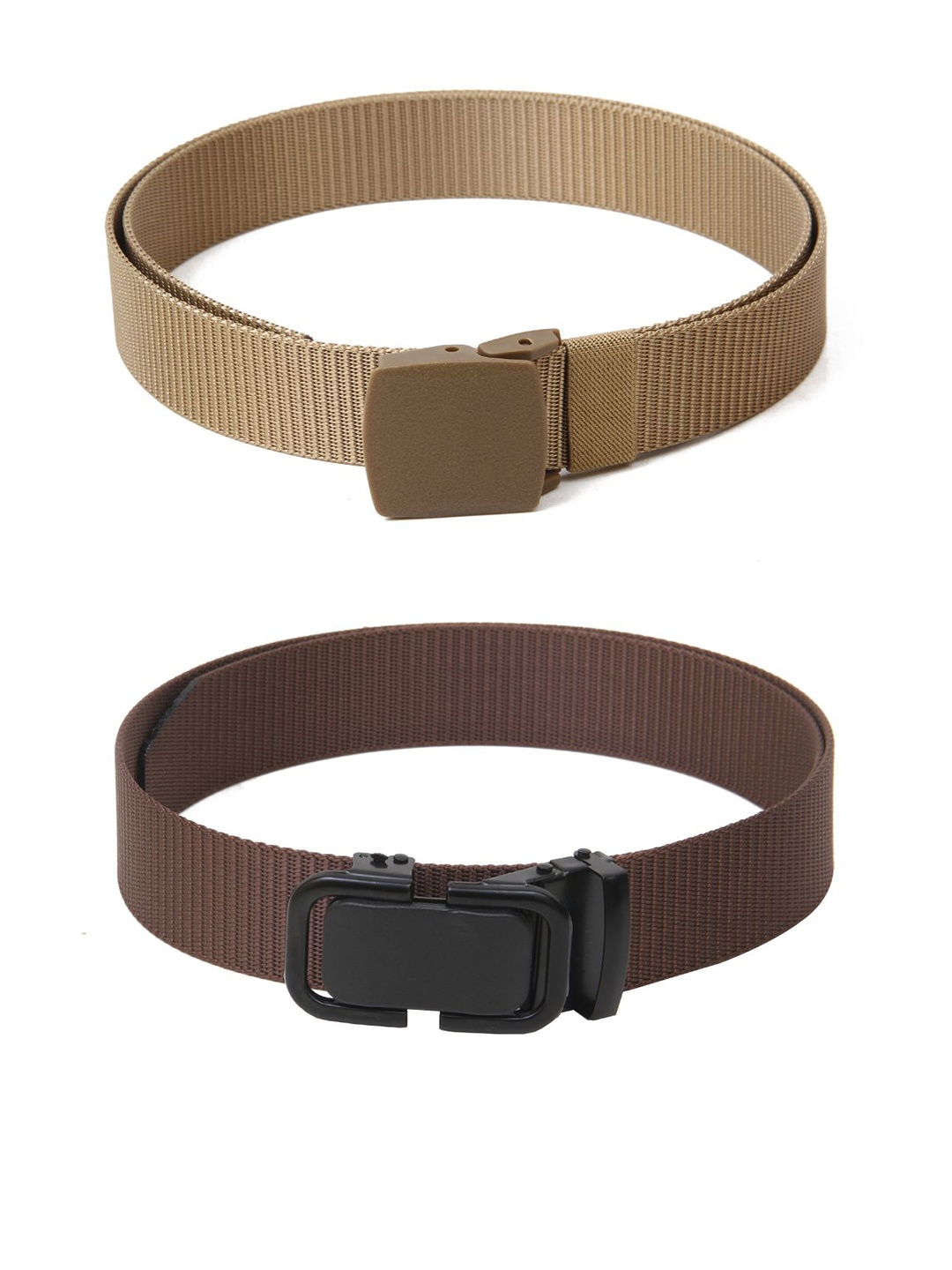 

Calvadoss Girls Set of 2 Textured Belts, Beige