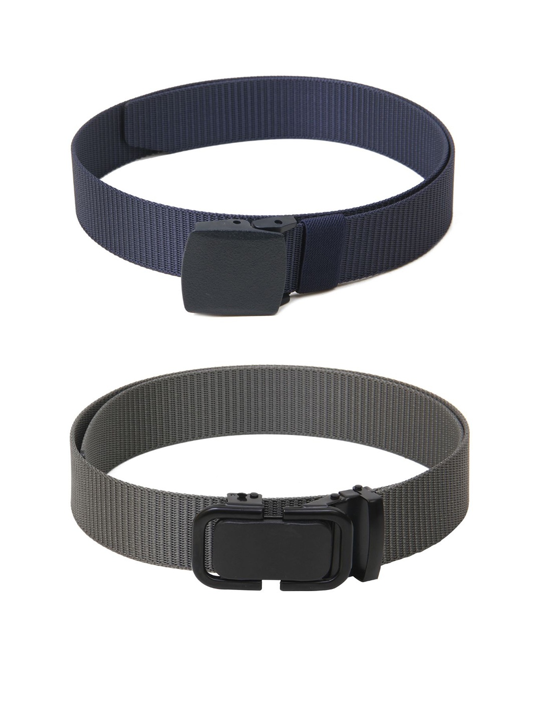 

Calvadoss Girls Set of 2 Textured Belts, Navy blue