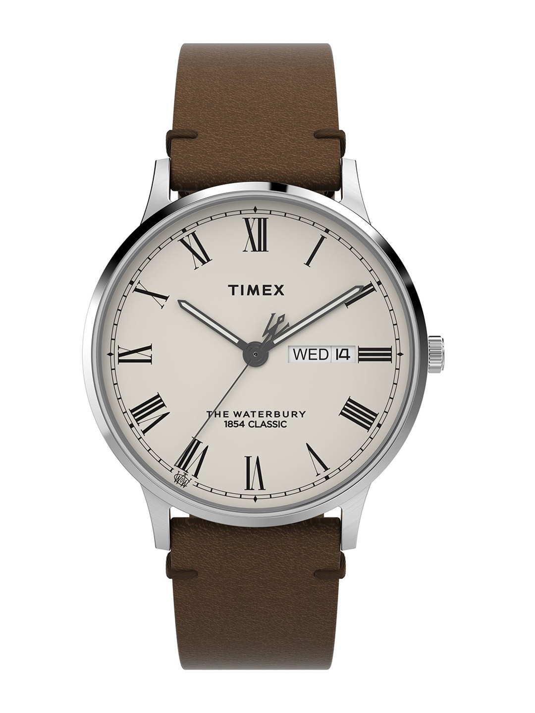 

Timex Men Leather Straps Analogue Watch TW2W50600UJ, Brown