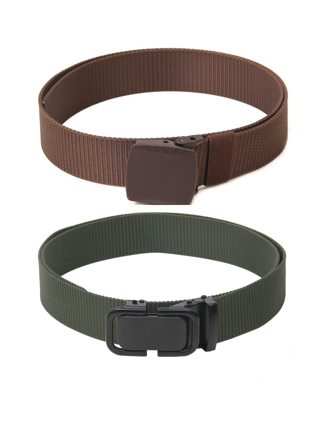 

Calvadoss Girls Set of 2 Textured Belt, Brown