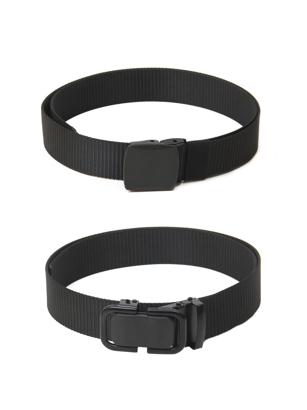 

Calvadoss Girls Set of 2 Textured Belts, Black
