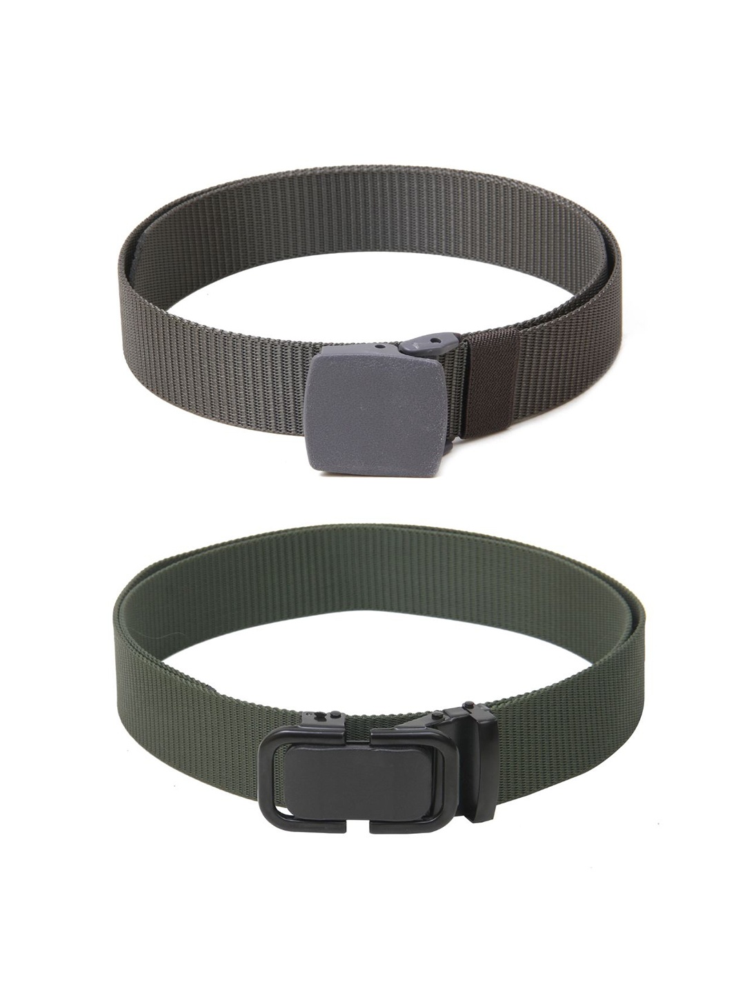 

Calvadoss Girls Set of 2 Textured Belt, Grey