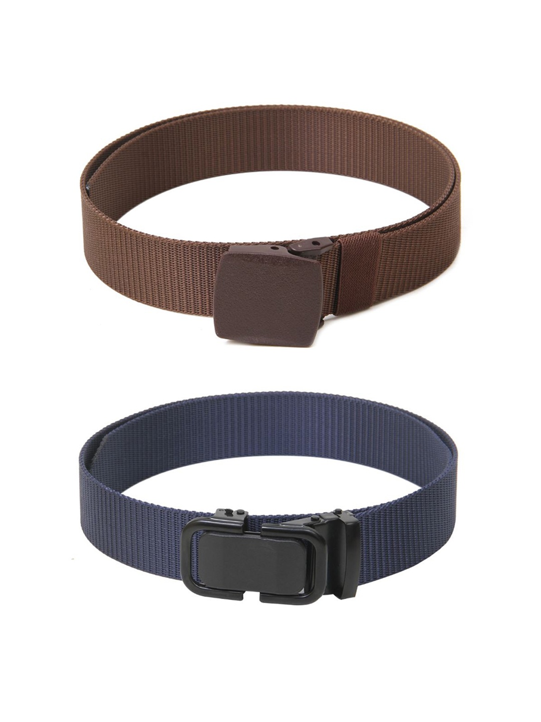 

Calvadoss Girls Set of 2 Textured Belts, Brown