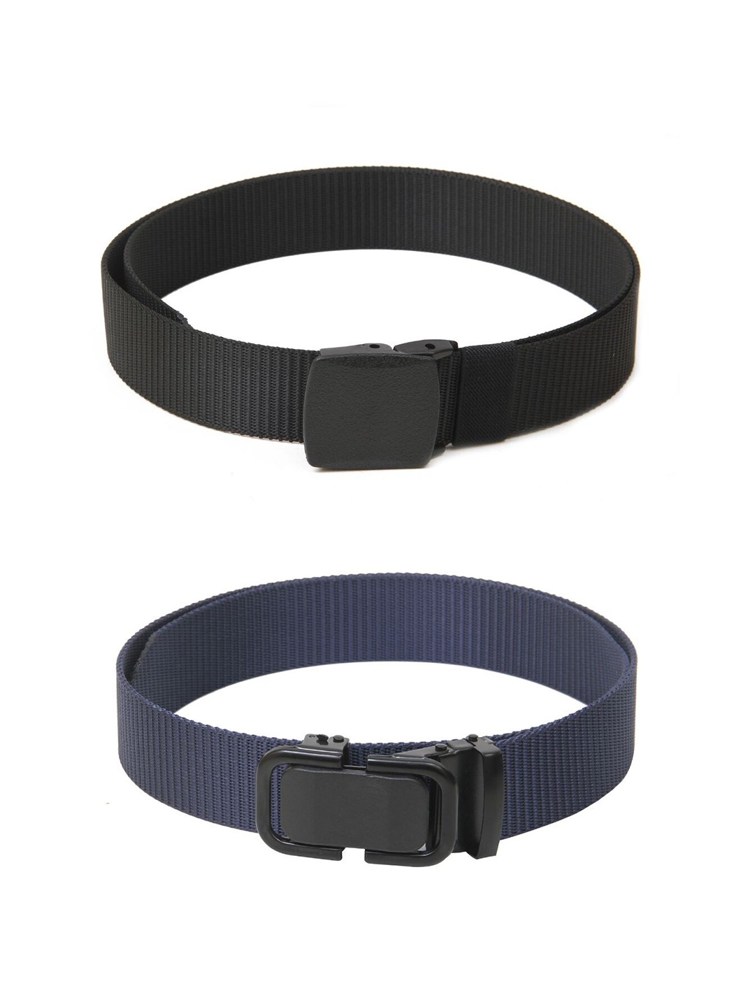 

Calvadoss Girls Set of 2 Textured Belts, Black