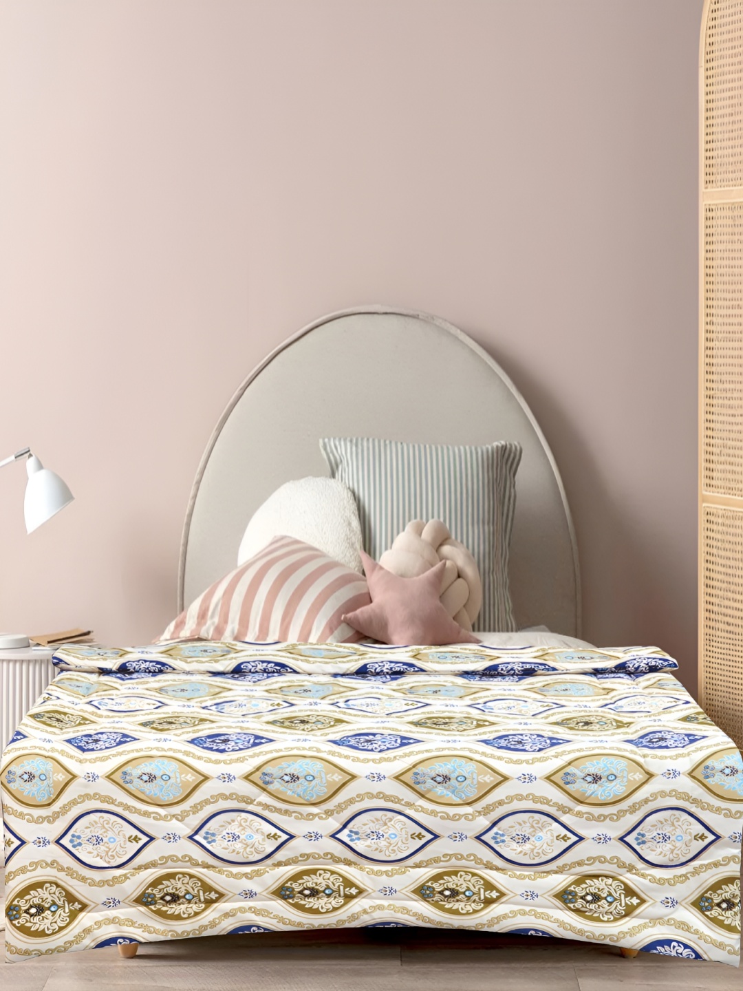

Supreme Home Collective Blue & White AC Room 300 GSM Single Bed Comforter
