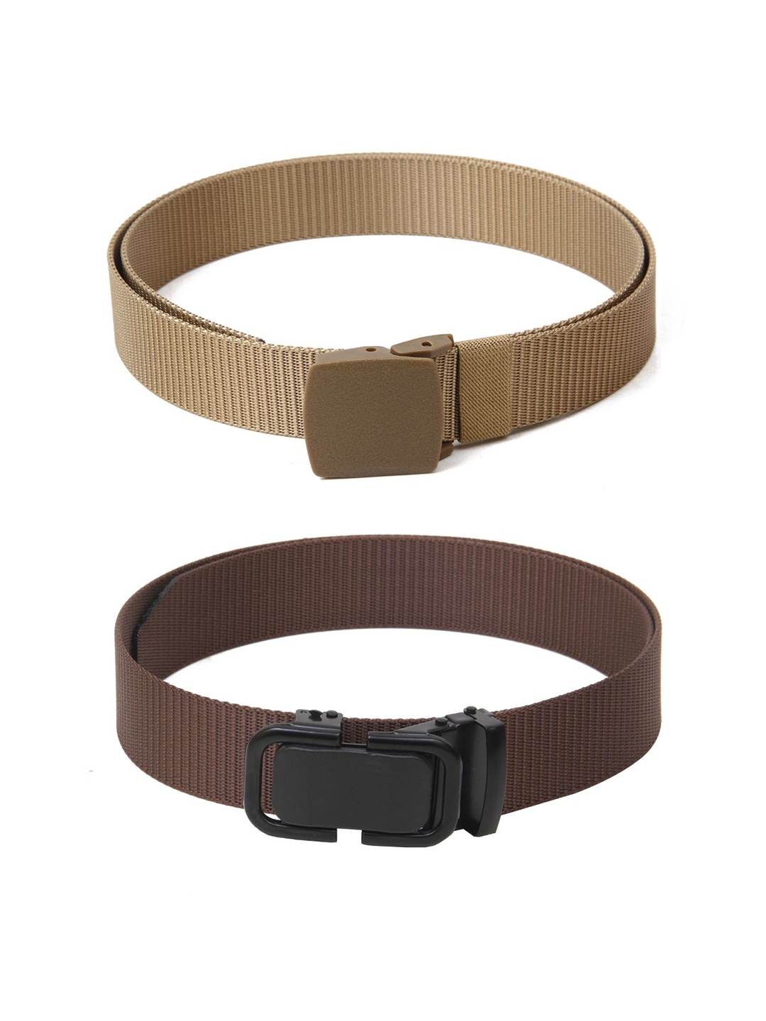 

Calvadoss Girls Set of 2 Textured Belts, Beige