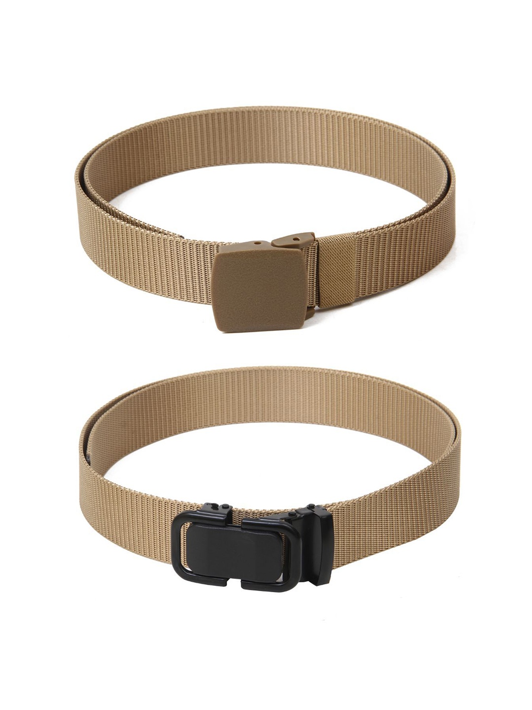 

Calvadoss Girls Set of 2 Textured Belt, Beige