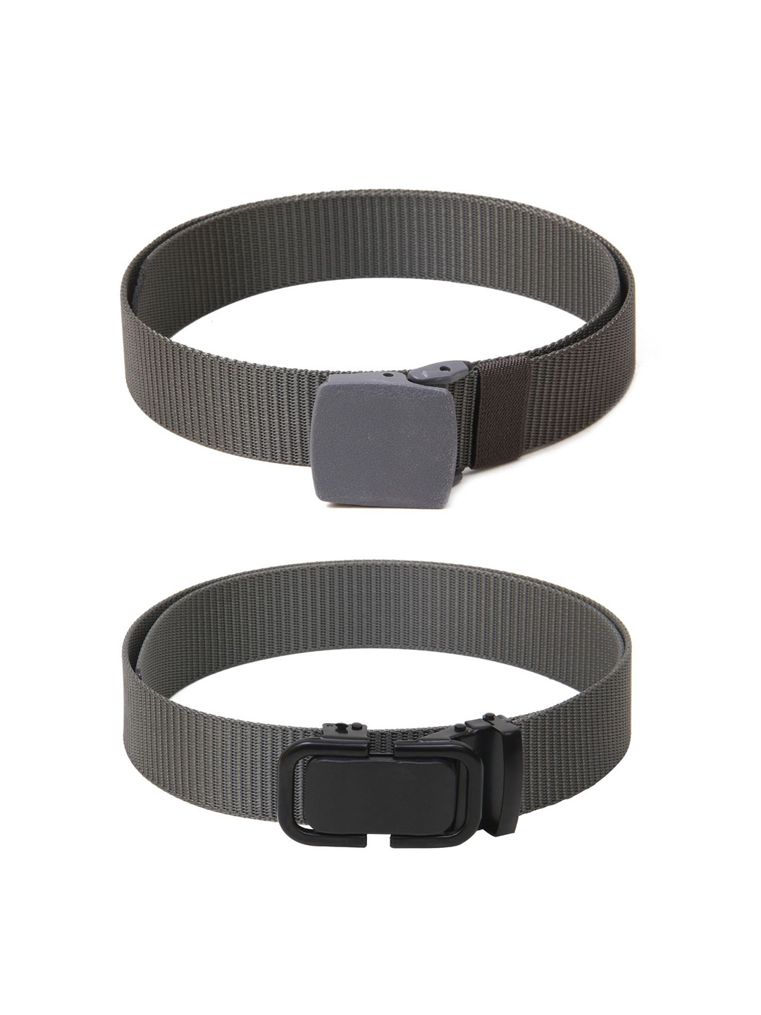 

Calvadoss Girls Set of 2 Textured Belt, Grey