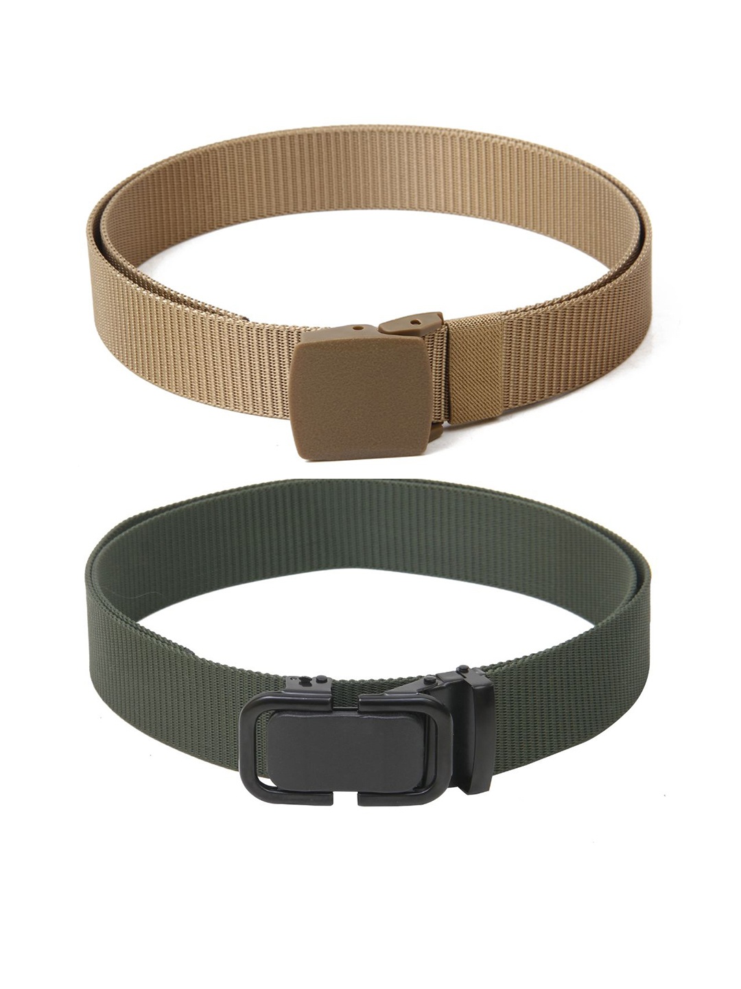 

Calvadoss Girls Set of 2 Textured Belt, Beige