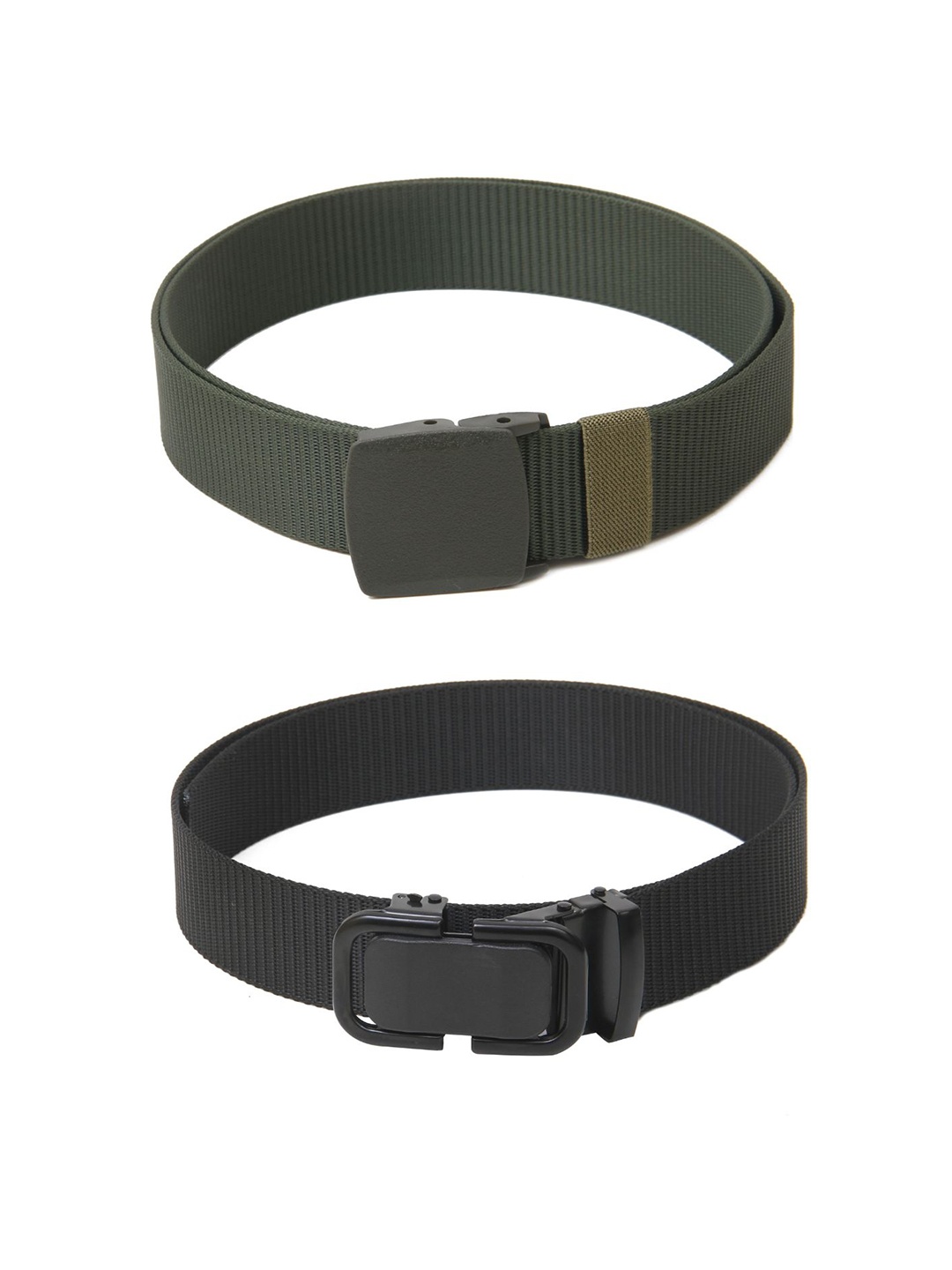 

Calvadoss Girls Set of 2 Textured Belt, Green