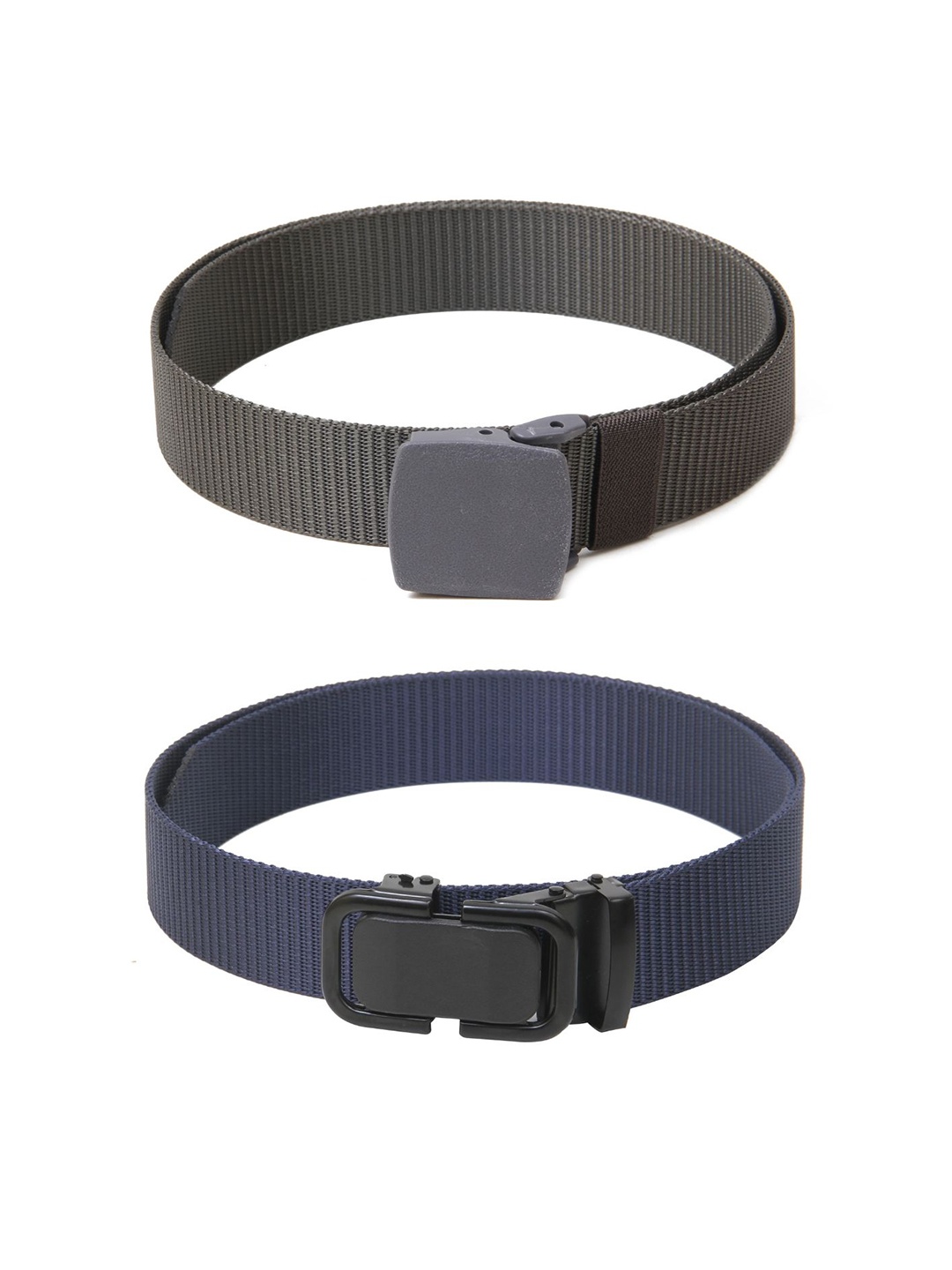 

Calvadoss Girls Set of 2 Textured Belt, Grey