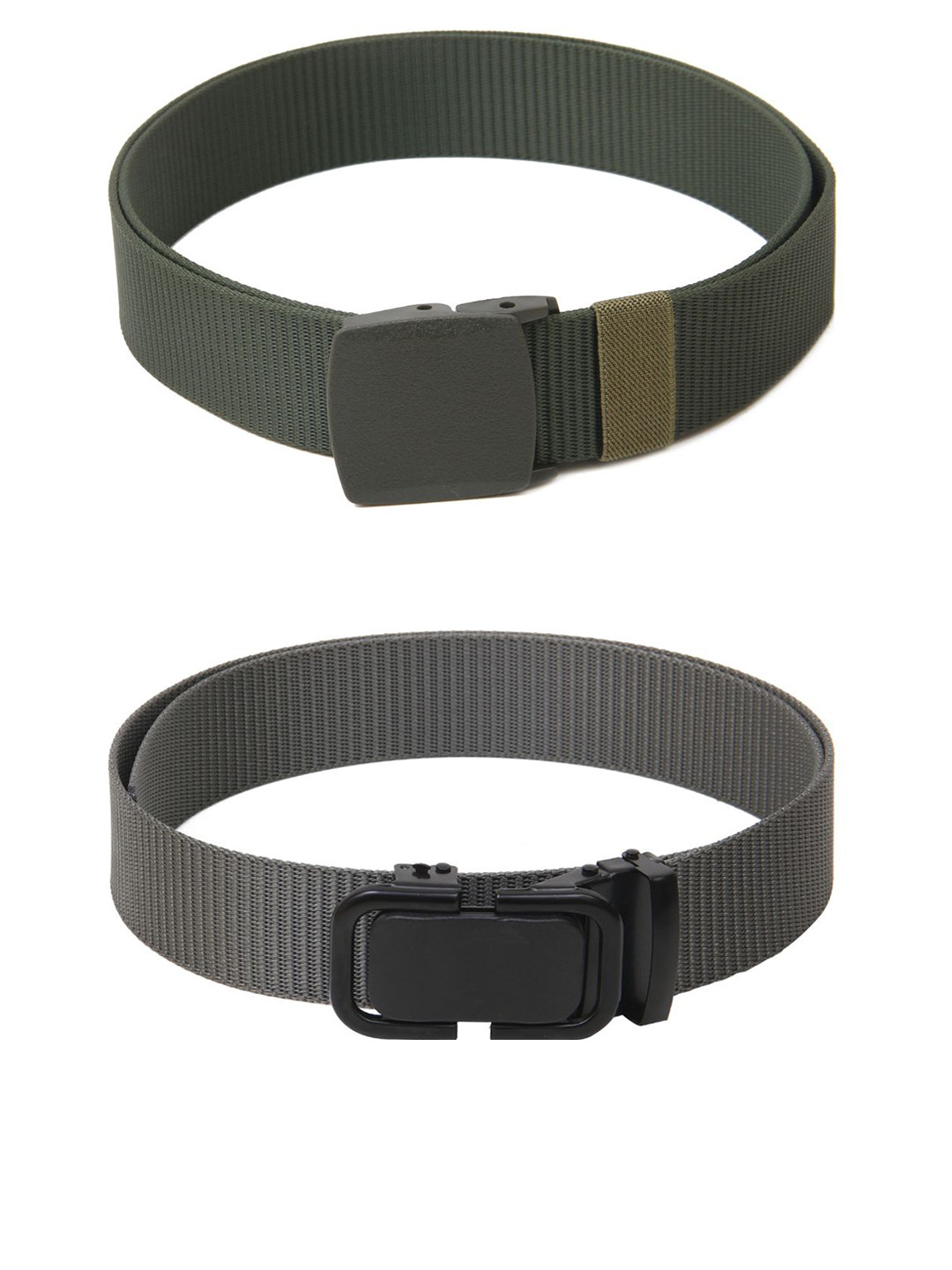 

Calvadoss Girls Set Of 2 Textured Belt, Green