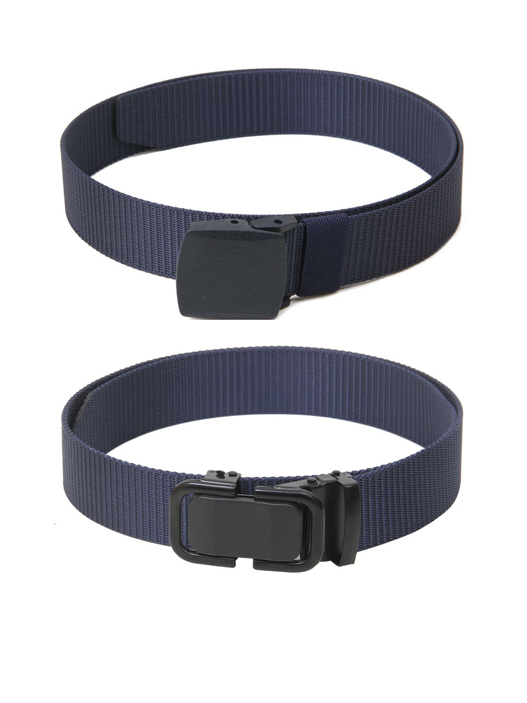 

Calvadoss Girls Set of 2 Textured Belts, Navy blue