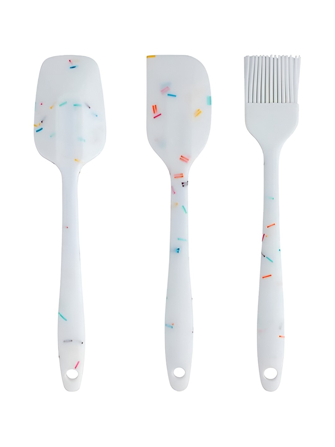 

P-Plus International White 3 Pieces Printed Spatulas Set