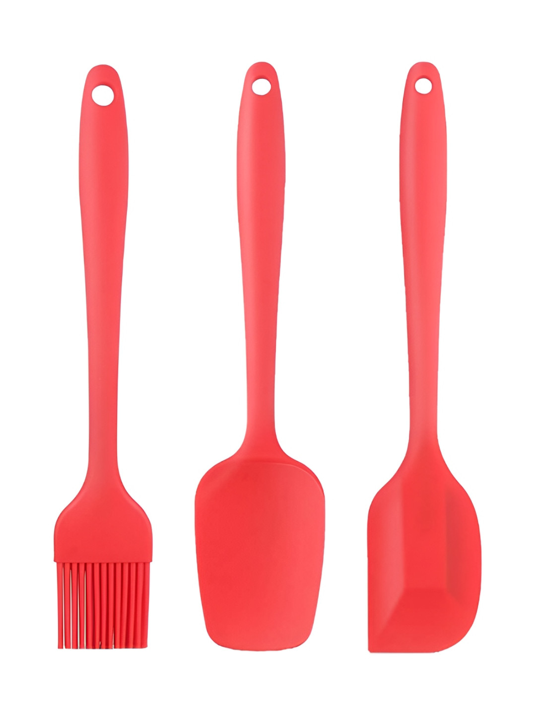 

P-Plus International Red 3 Pieces Non Stick Baking Spatulas Set