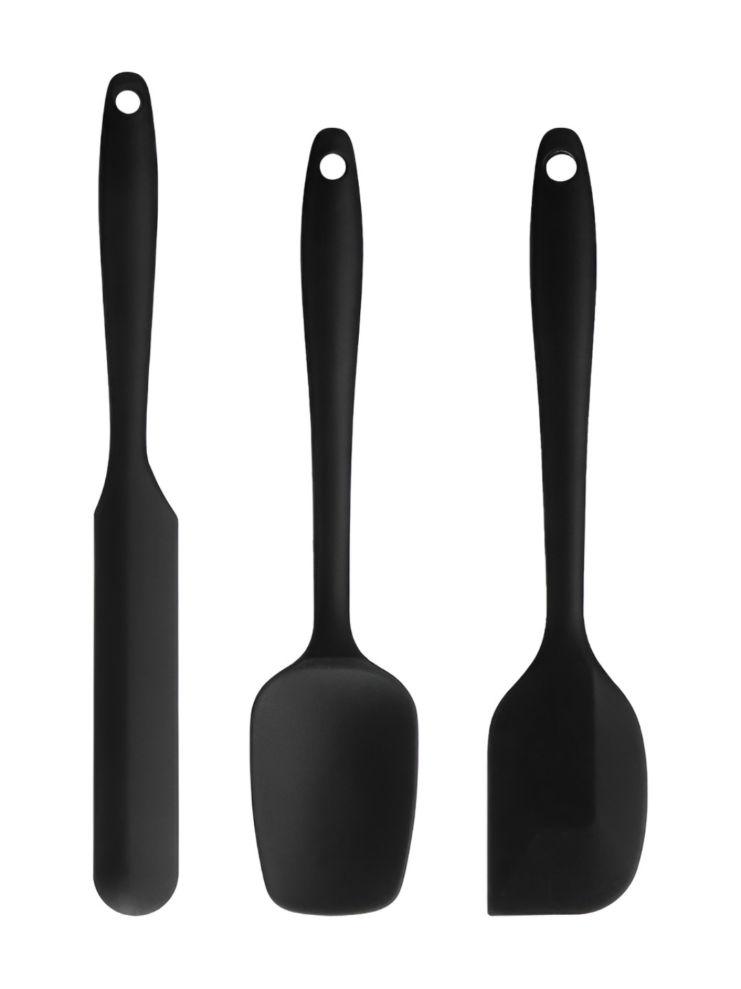 

P-Plus International Black 3 Pieces Kitchen Spatulas