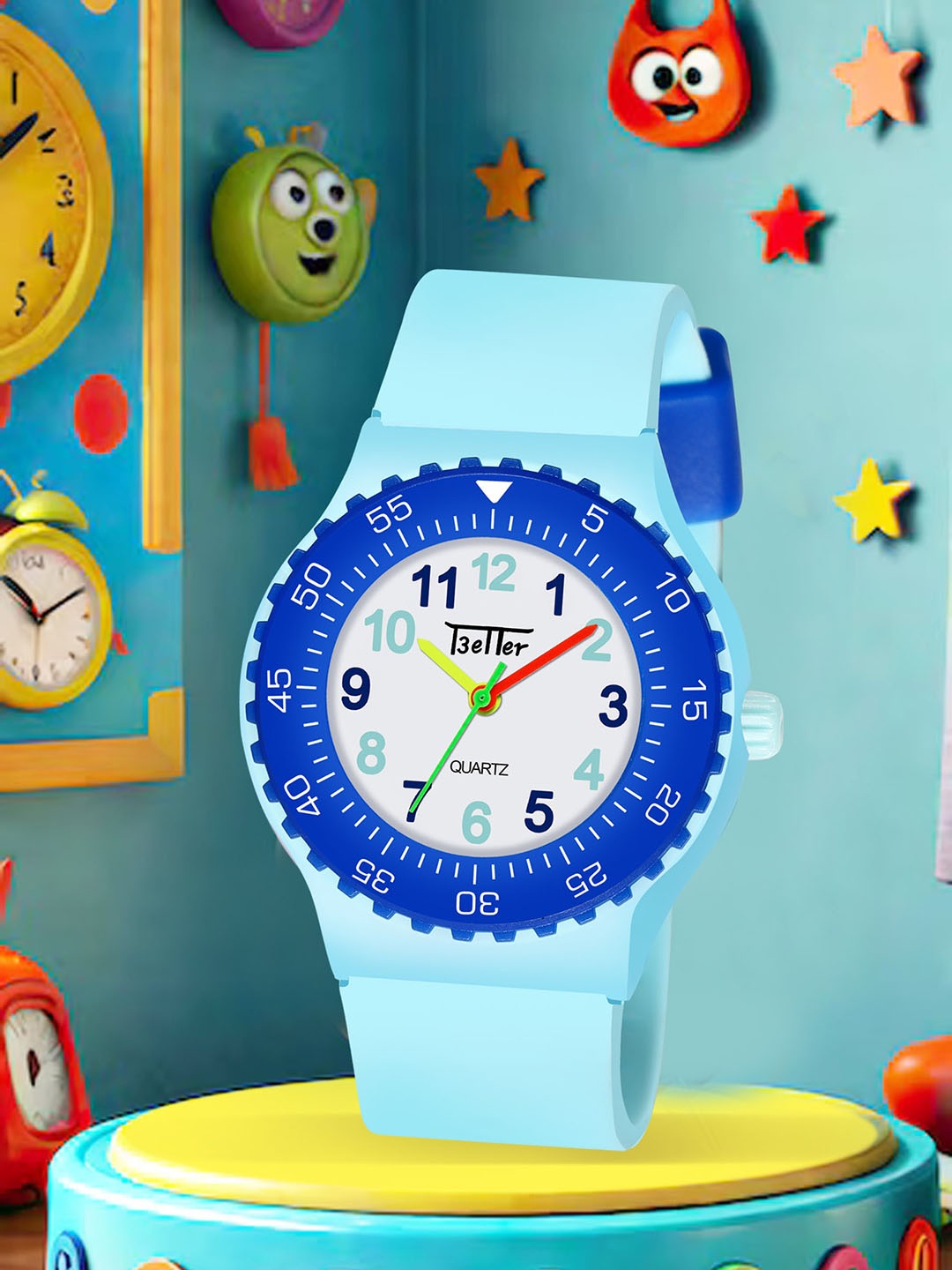 

YOUNG MISSION Kids Printed Dial & Straps Analogue Watches Better Watch 1912 BL, White