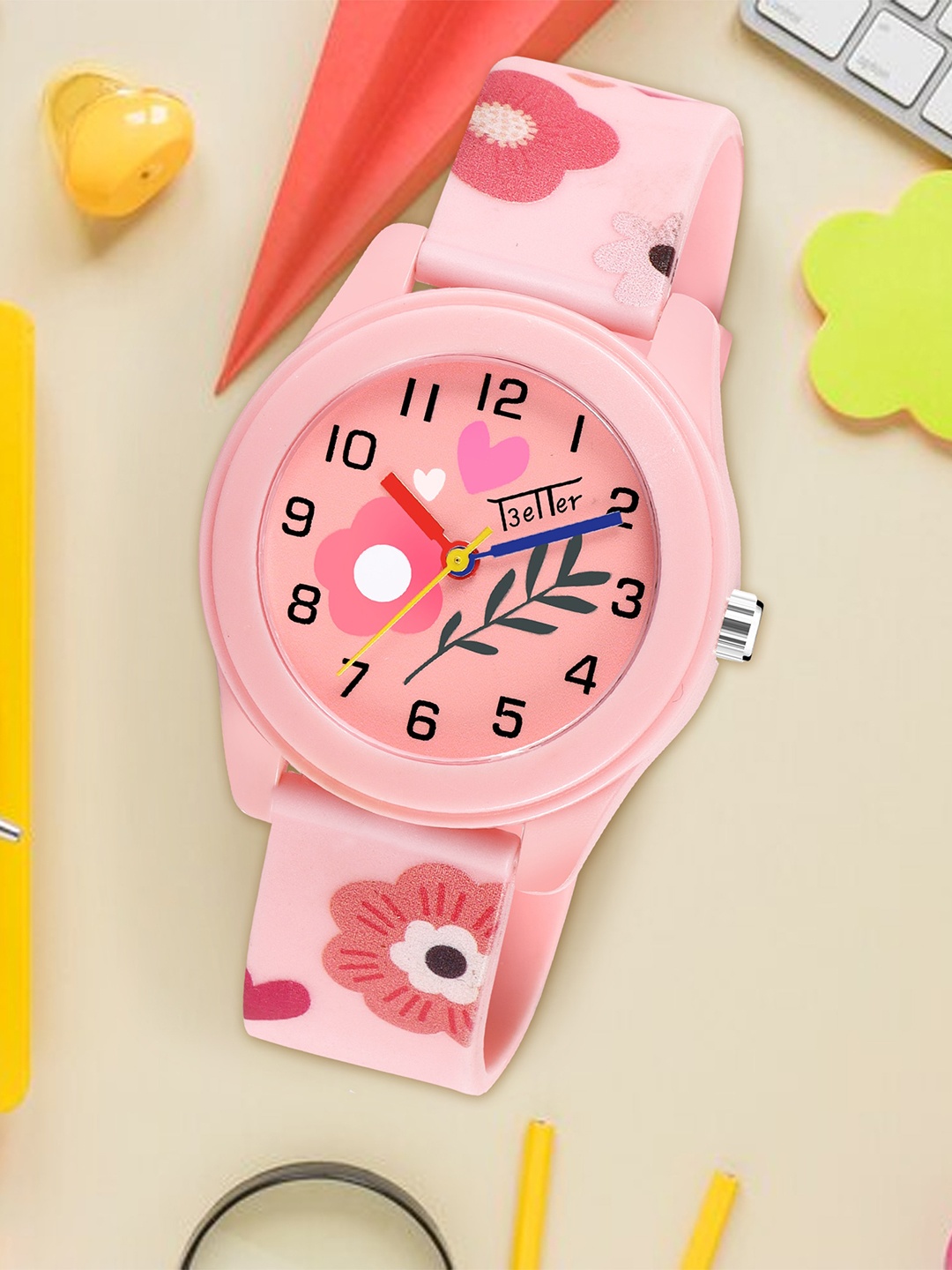 

YOUNG MISSION Girls Printed Analogue Watch Better Watch 1636 PK, Pink