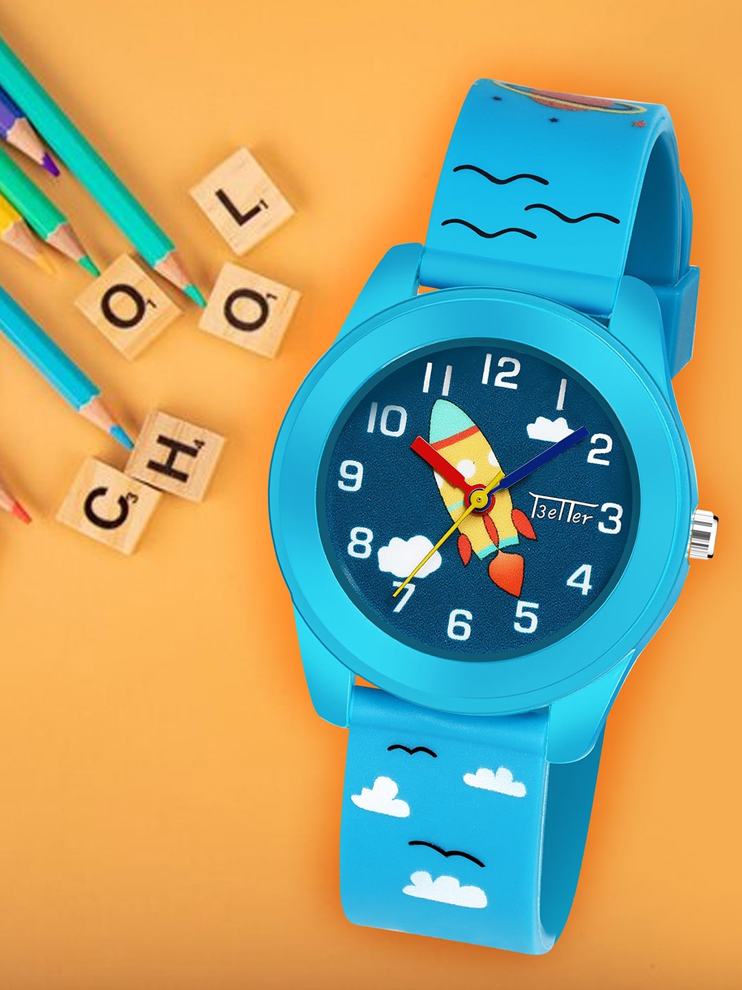 

YOUNG MISSION Kids Printed Analogue Watch Better Watch 1636 BL, Blue