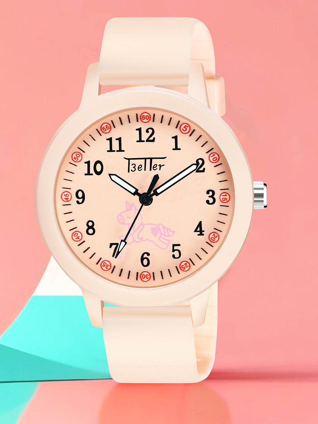 

YOUNG MISSION Better Watches Kids Printed Dial Analogue Watch 1712 IVARY, Beige