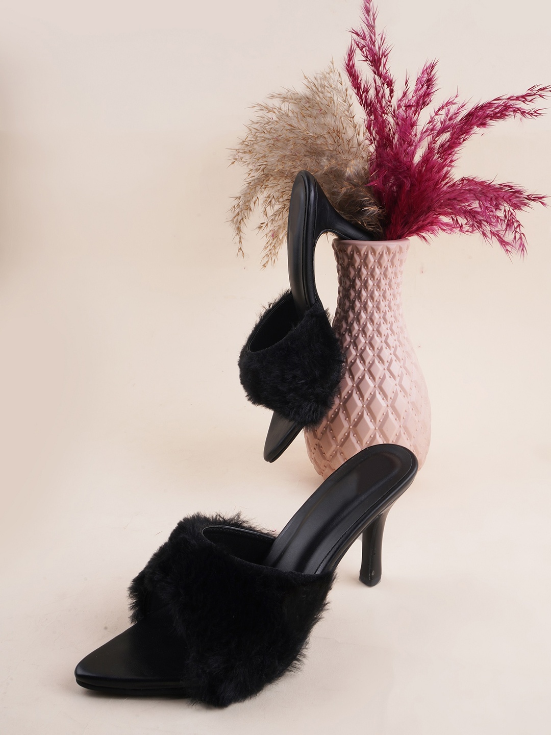 

Try Me Embellished Slim Heels, Black
