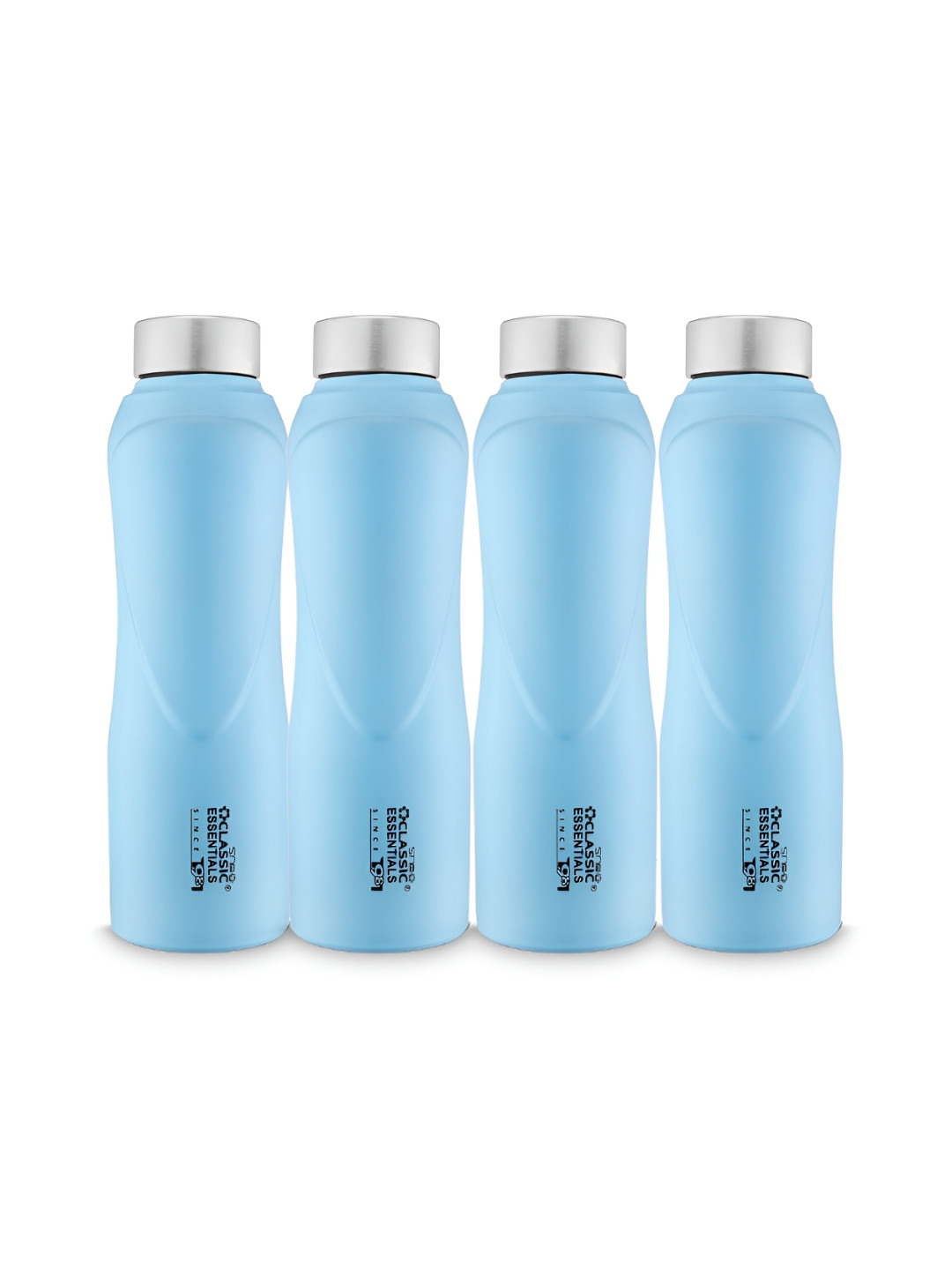 

Classic Essentials Blue 4 Pieces Stainless Steel Puro Water Bottle 1L each