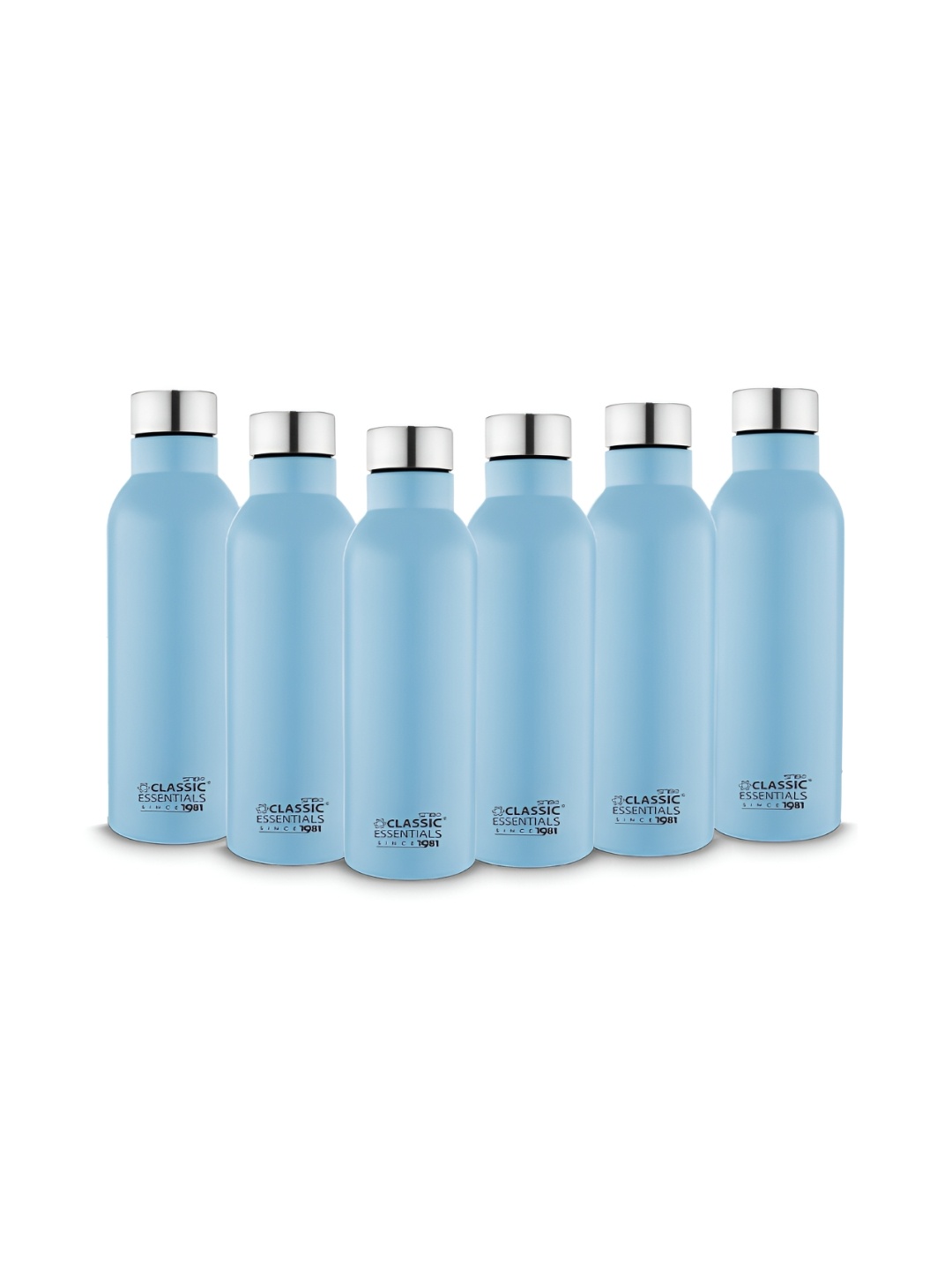 

Classic Essentials Blue 6 Pieces Stainless Steel Water Bottles