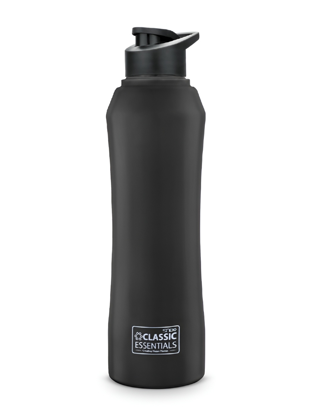 

Classic Essentials Black Brand Logo Printed Stainless Steel Water Bottle 1 L