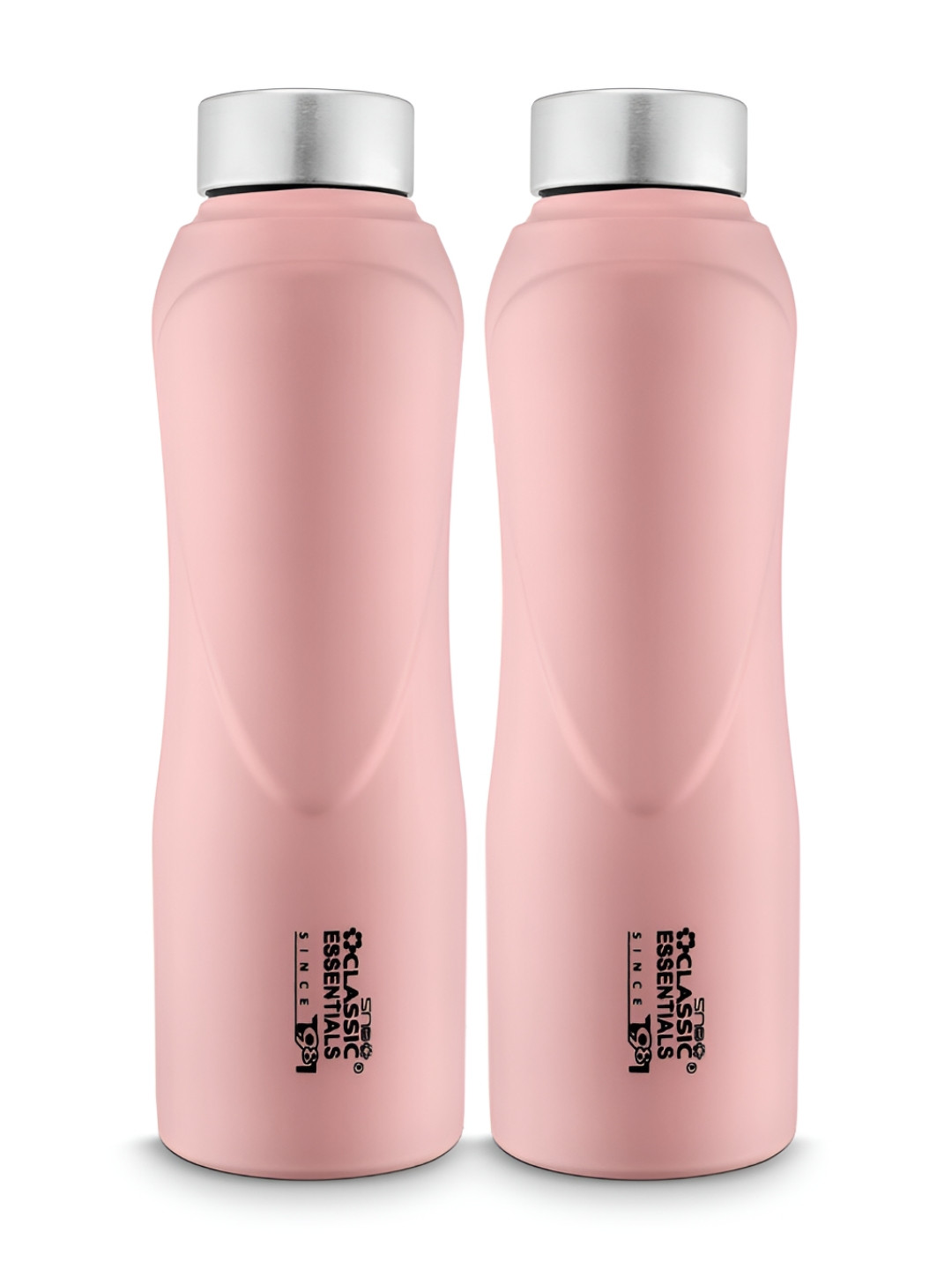

Classic Essentials Pink 2 Pieces Stainless Steel Puro Water Bottle 1L each