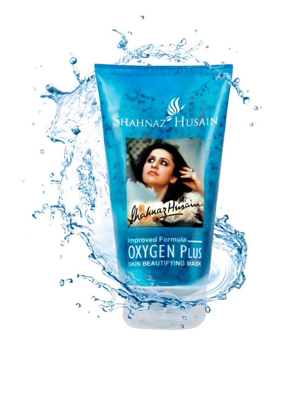

Shahnaz Husain Improved Formula Oxygen Plus Skin Beautifying Mask - 150g, Blue