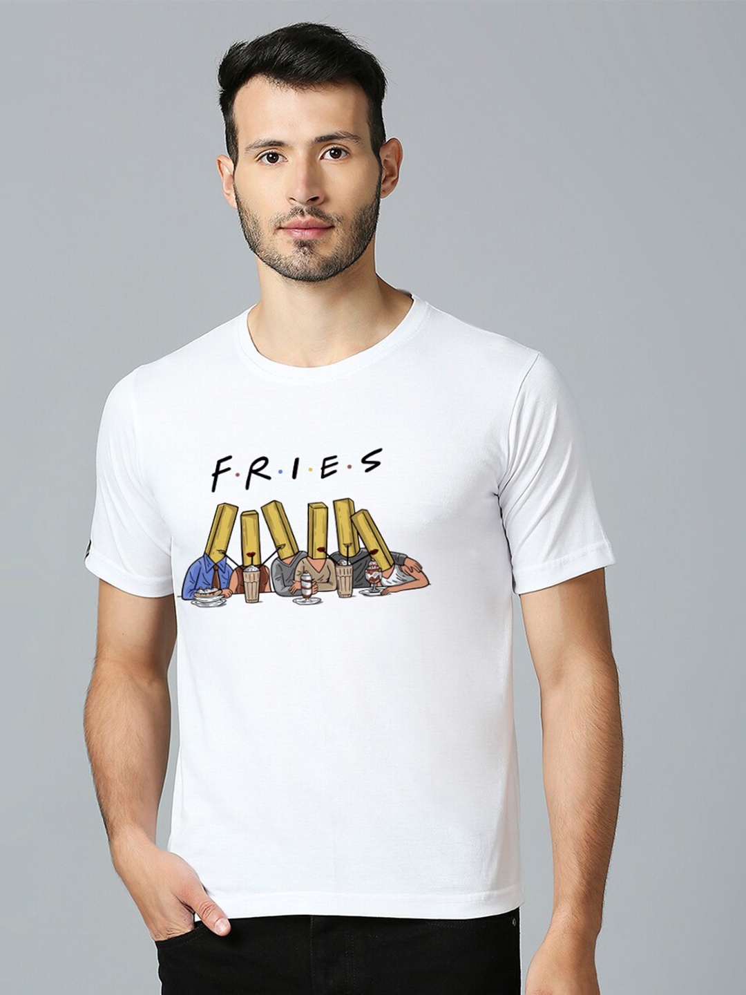 

MOD ECRU Typography Printed T-shirt, White