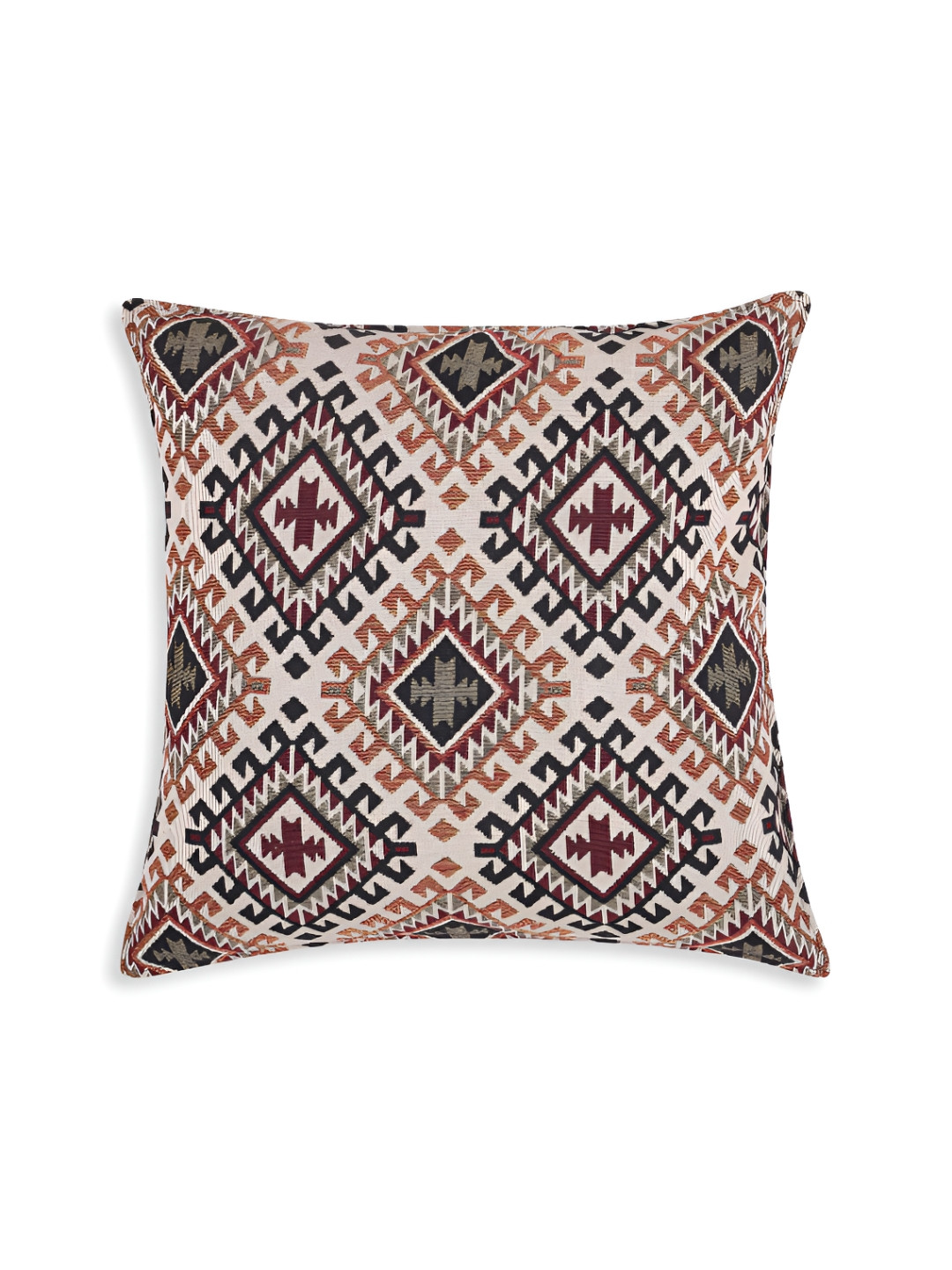 

Fashionhub Beige & Black Geometric Cotton Square Cushion Covers