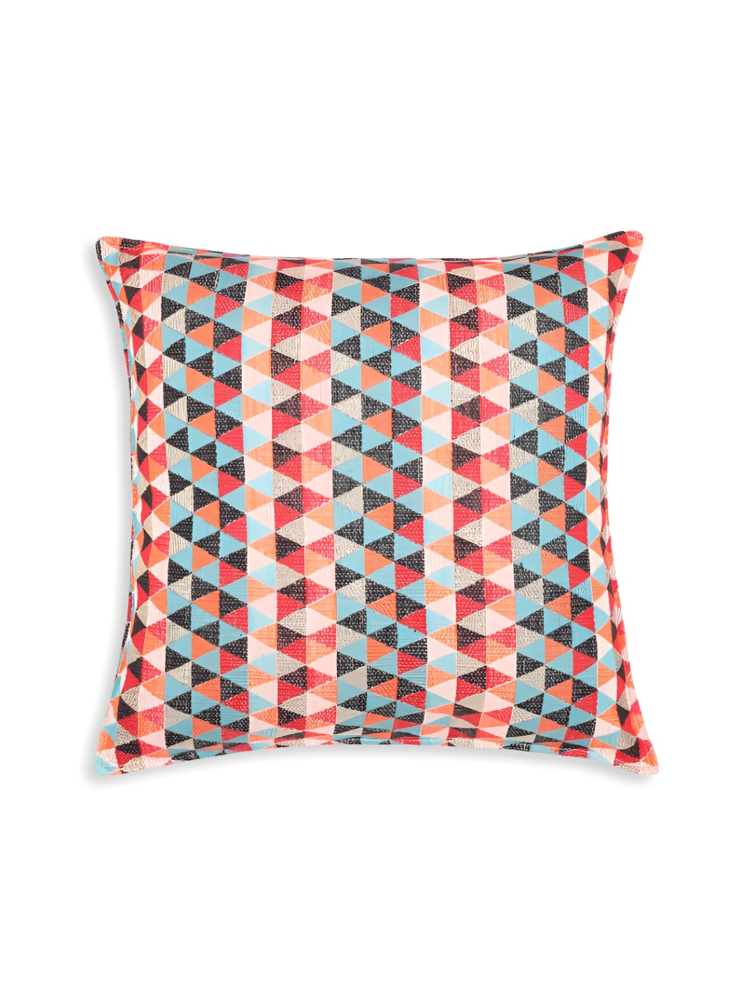 

Fashionhub Orange & Blue Geometric Cotton Square Cushion Covers