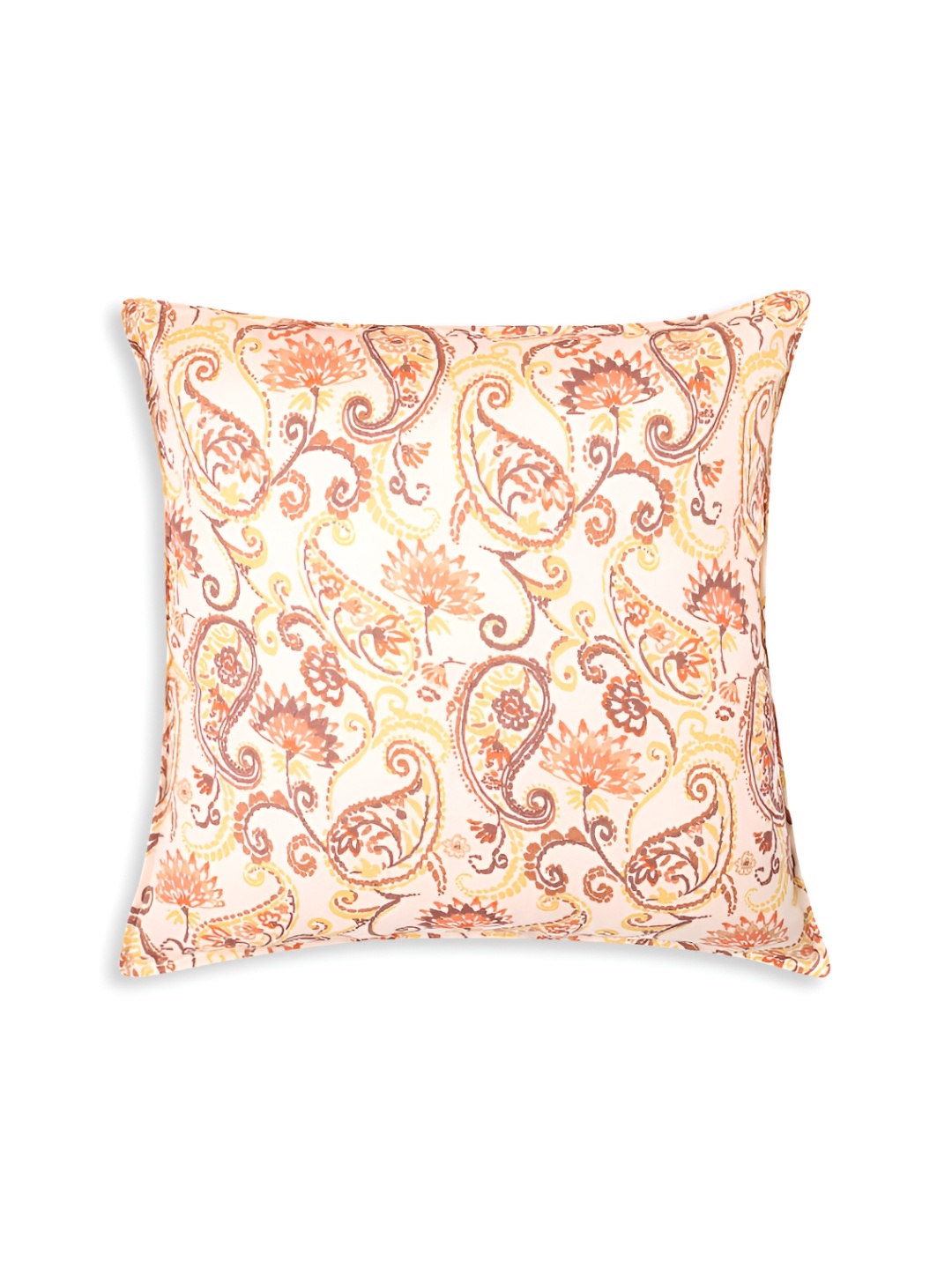 

Fashionhub Beige & Yellow Floral Cotton Square Cushion Covers