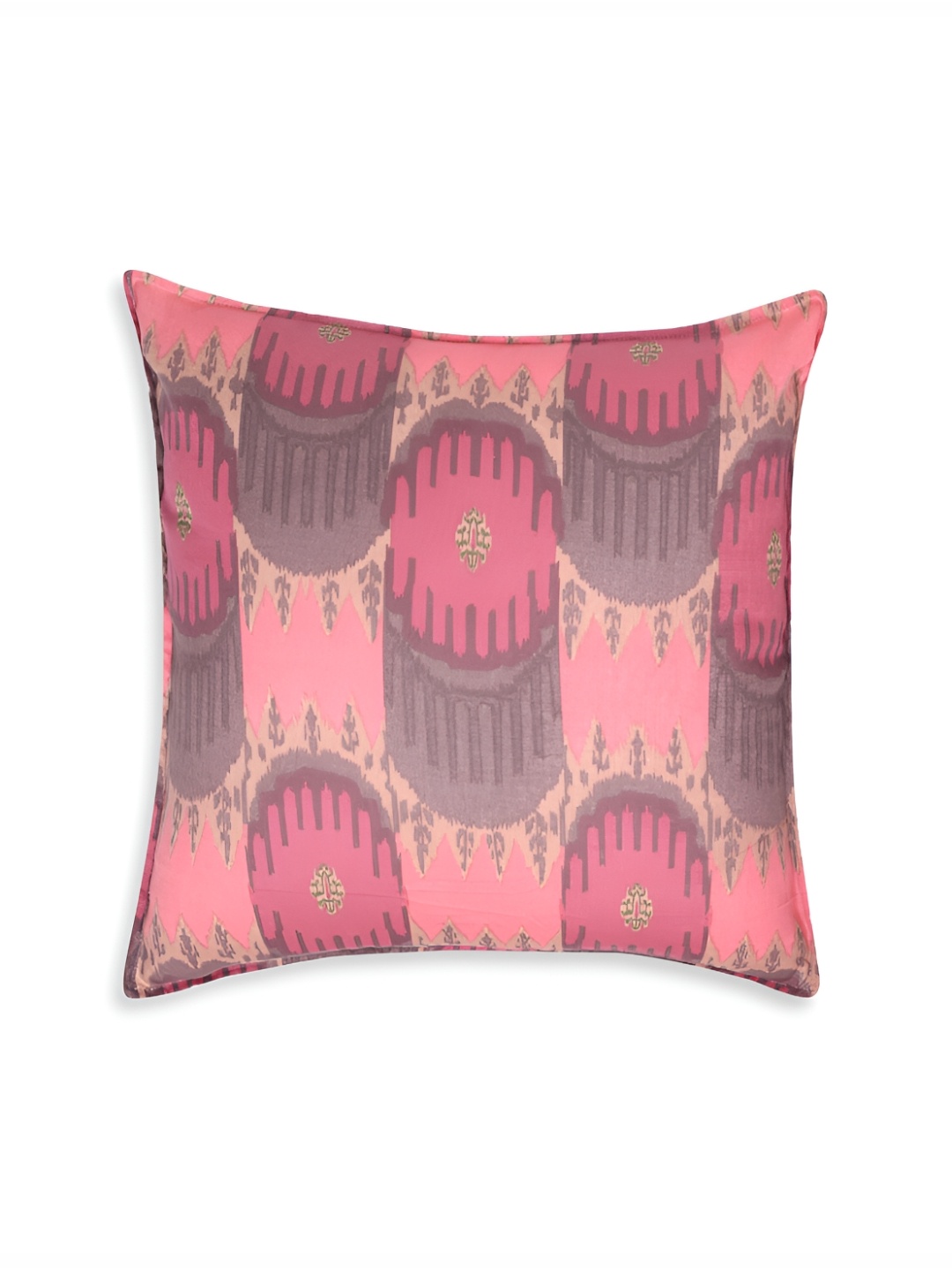 

Fashionhub Pink & Grey Geometric Cotton Square Cushion Covers