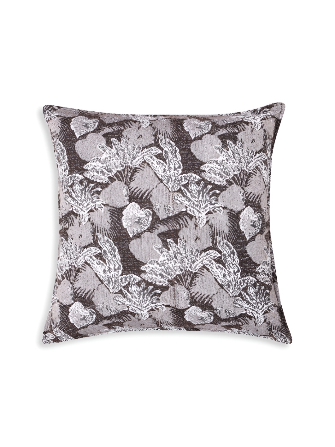 

Fashionhub Grey Floral Cotton Square Cushion Covers